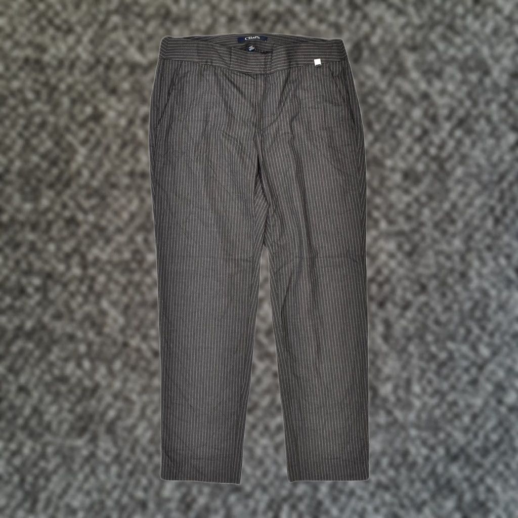 Chaps CHAPS Womens Slim Suit Trousers Grey Striped Classic US 10 L30 W26 Size 36" / US 14 / IT 50 - 1 Thumbnail