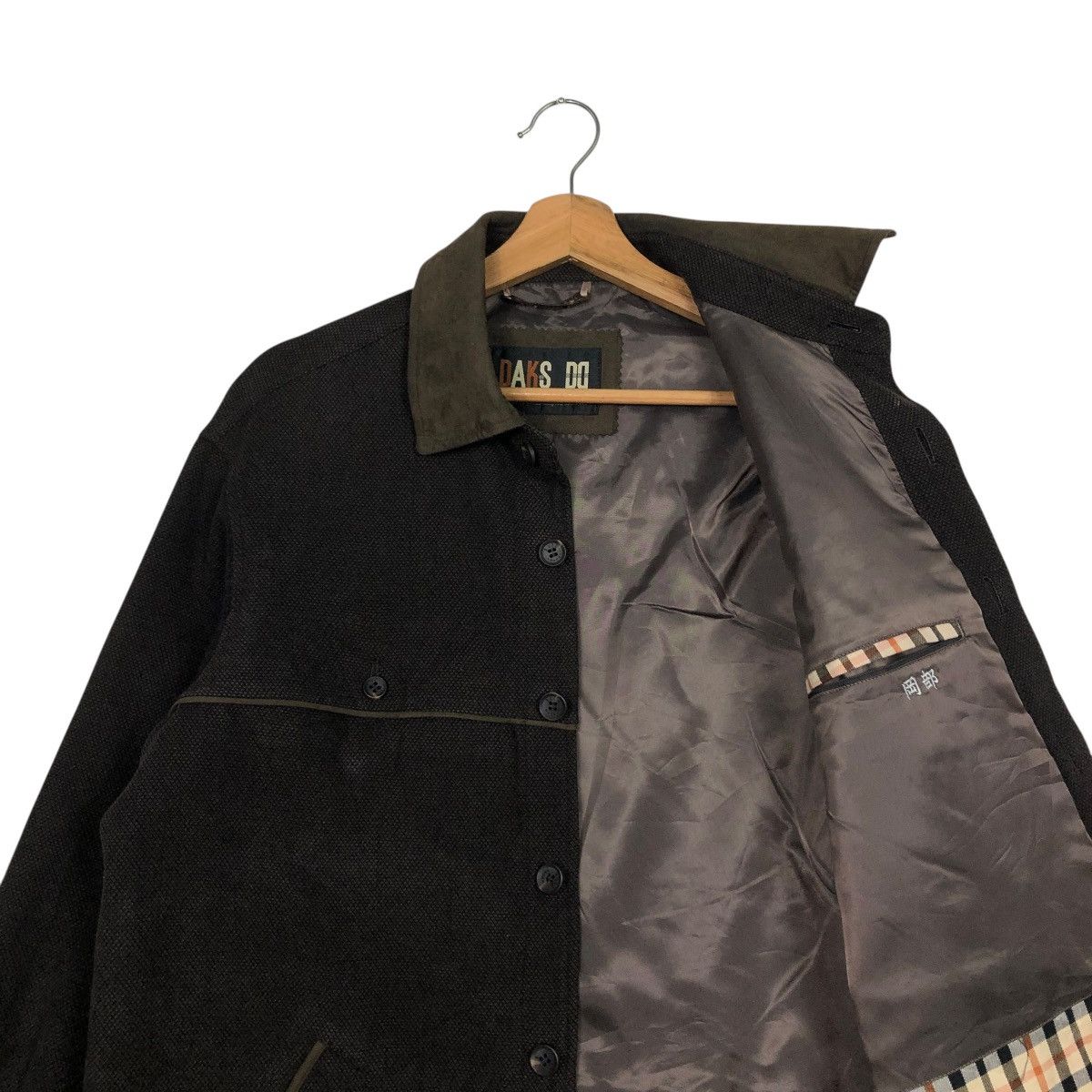 Japanese Brand 🔥RICH BROWN CHORE WORK JACKET DETROIT DAKS LONDON Size US M / EU 48-50 / 2 - 14 Thumbnail