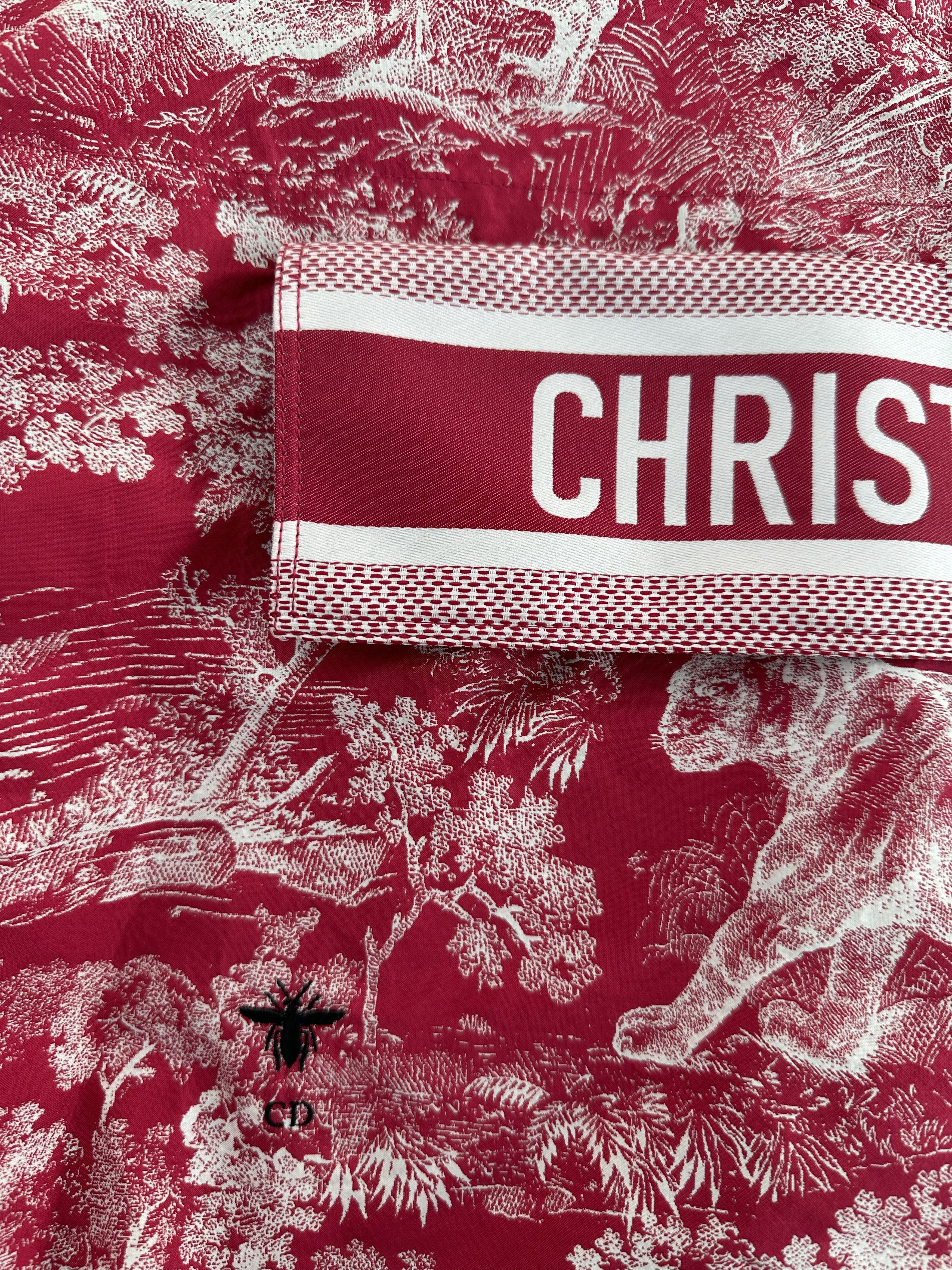 Dior Dior Red & White Women's Hooded Anorak Size US L / EU 52-54 / 3 - 3 Thumbnail