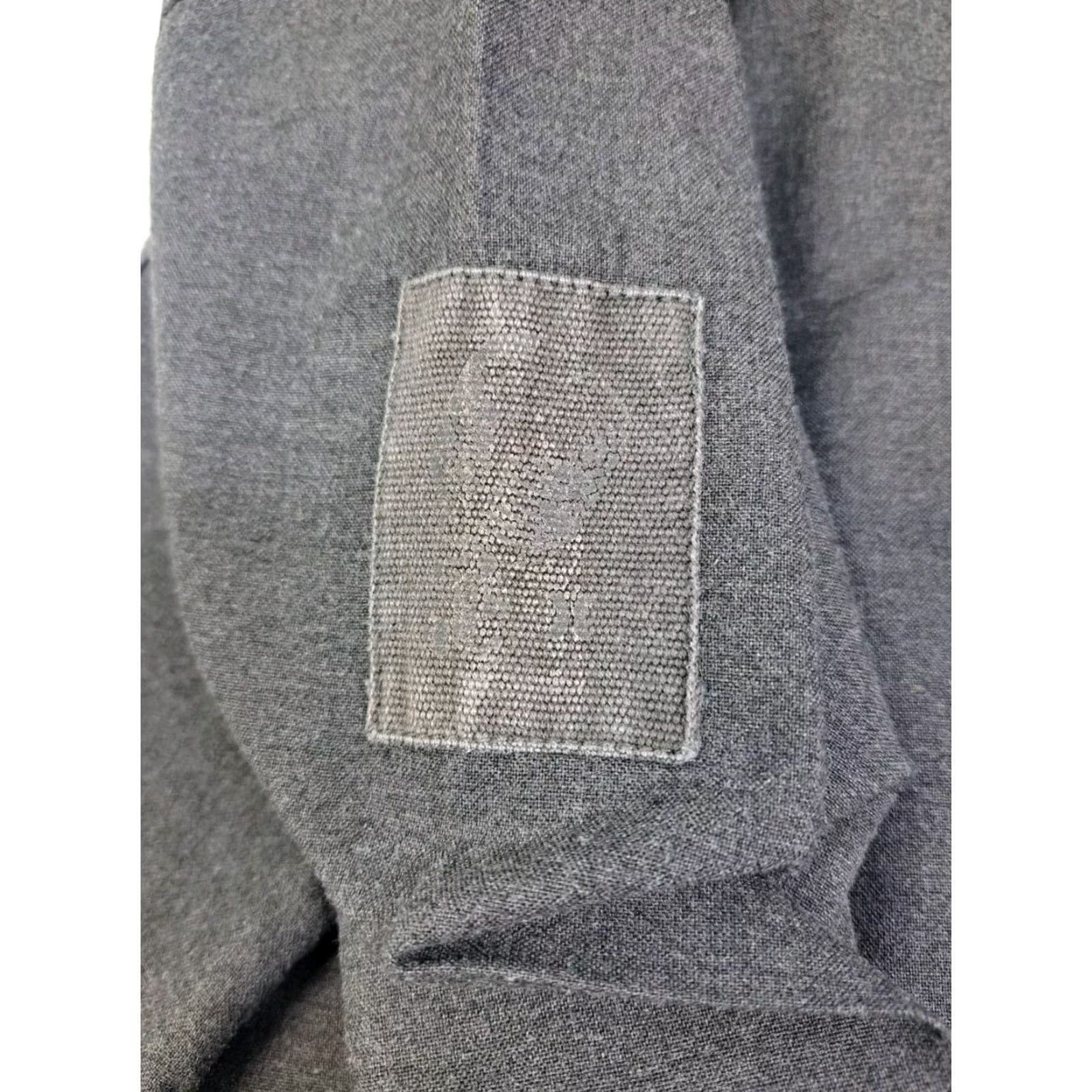 Hurley Hurley Mens Long Sleeve Button-Up Shirt/Jacket XL Gray Cotton Polyester Knit Pockets Solid Classic Size US XL / EU 56 / 4 - 7 Thumbnail