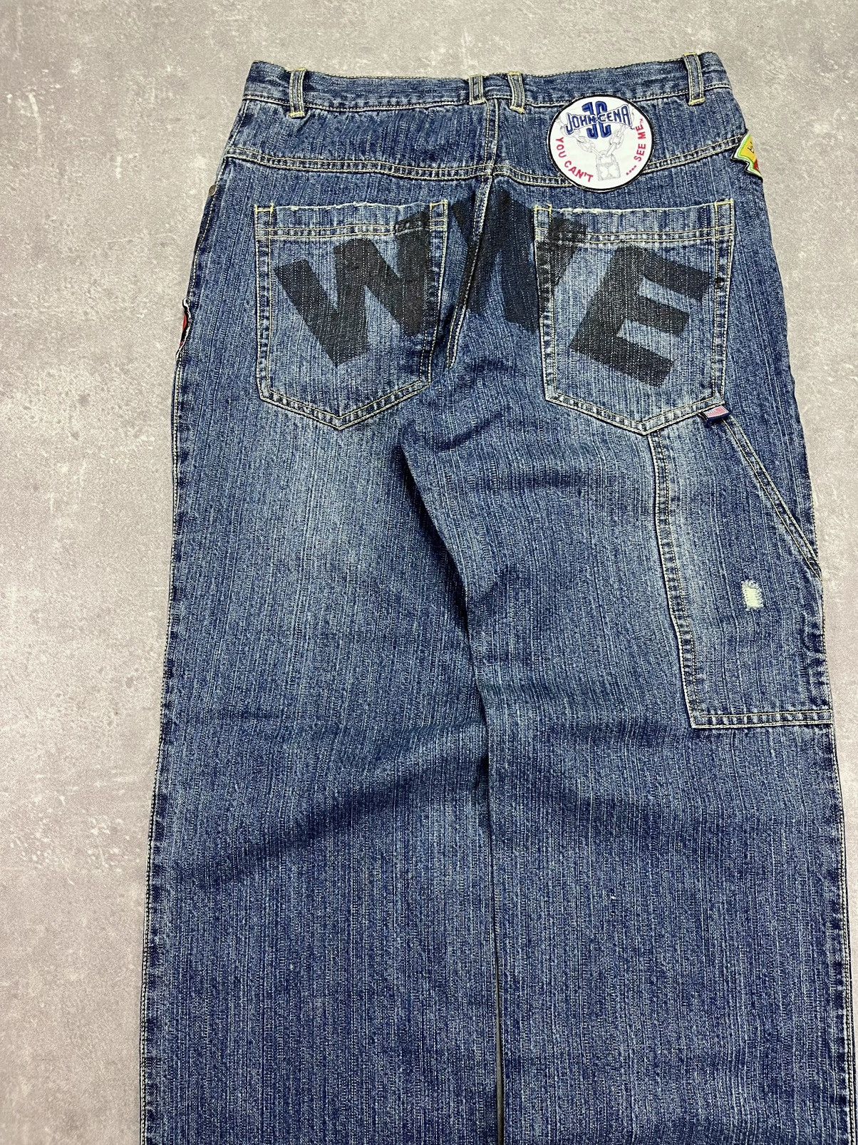 WWE DSWT WWE x OriginalMarines Printed Baggy Denim Jeans 164 30 Size US 30 / EU 46 - 11 Thumbnail