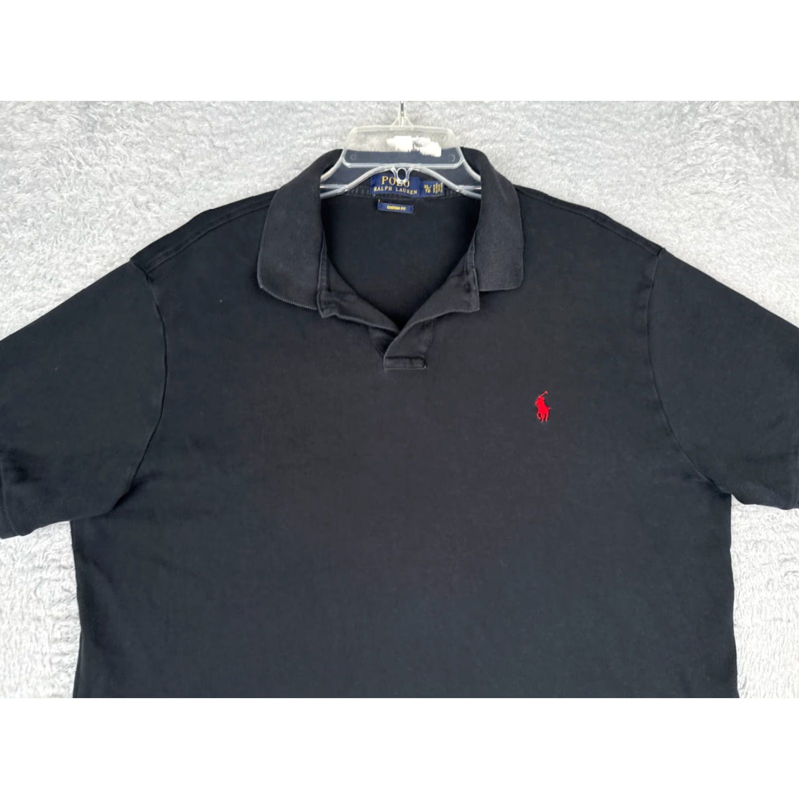Ralph Lauren Polo Ralph Lauren Shirt Men Extra Large Black 100% Cotton Custom Fit Golf READ Size US XL / EU 56 / 4 - 4 Thumbnail