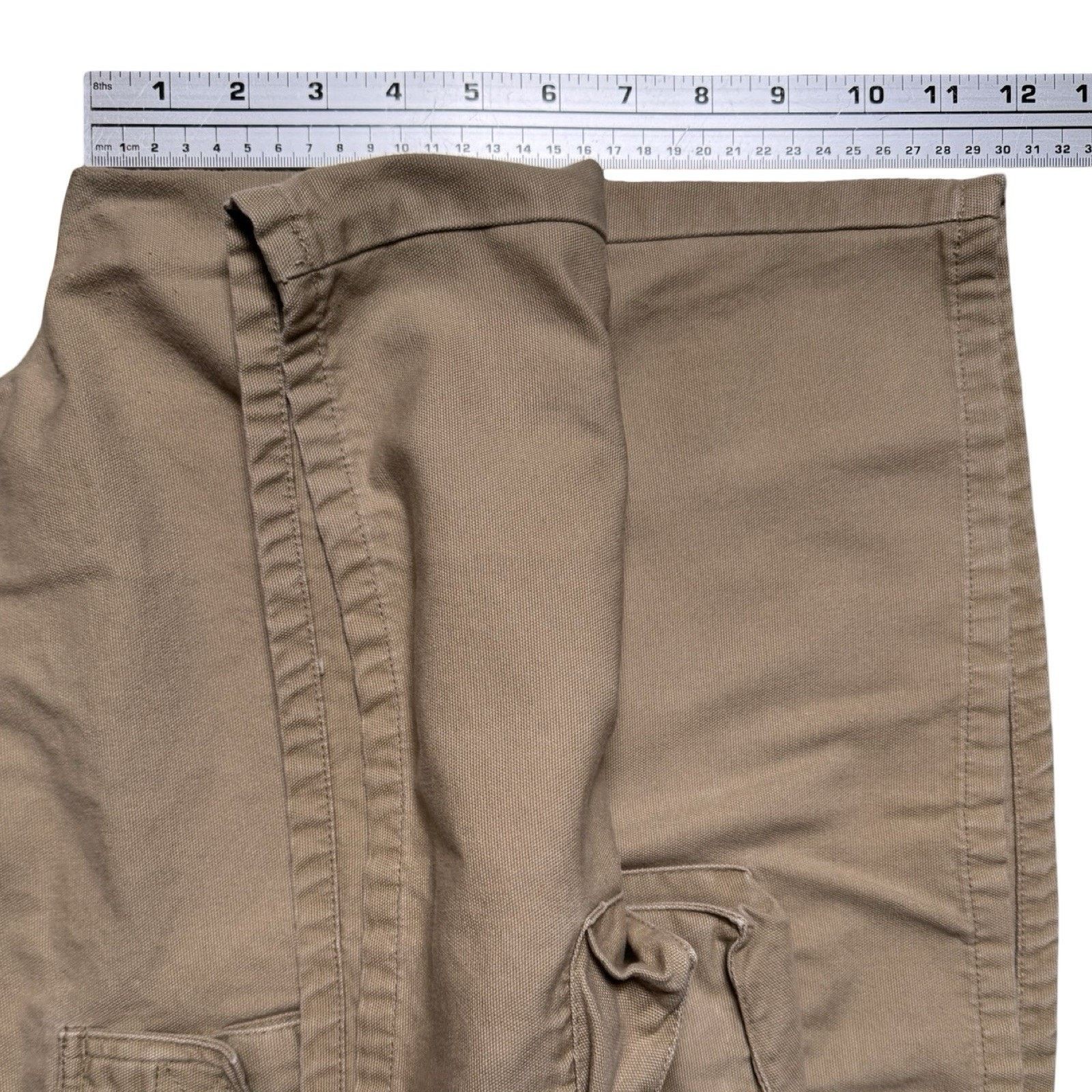 Arizona Jean Co. Vintage Y2K Arizona Baggy Utility Cargo Shoets Beige 36 Size US 36 / EU 52 - 4 Thumbnail