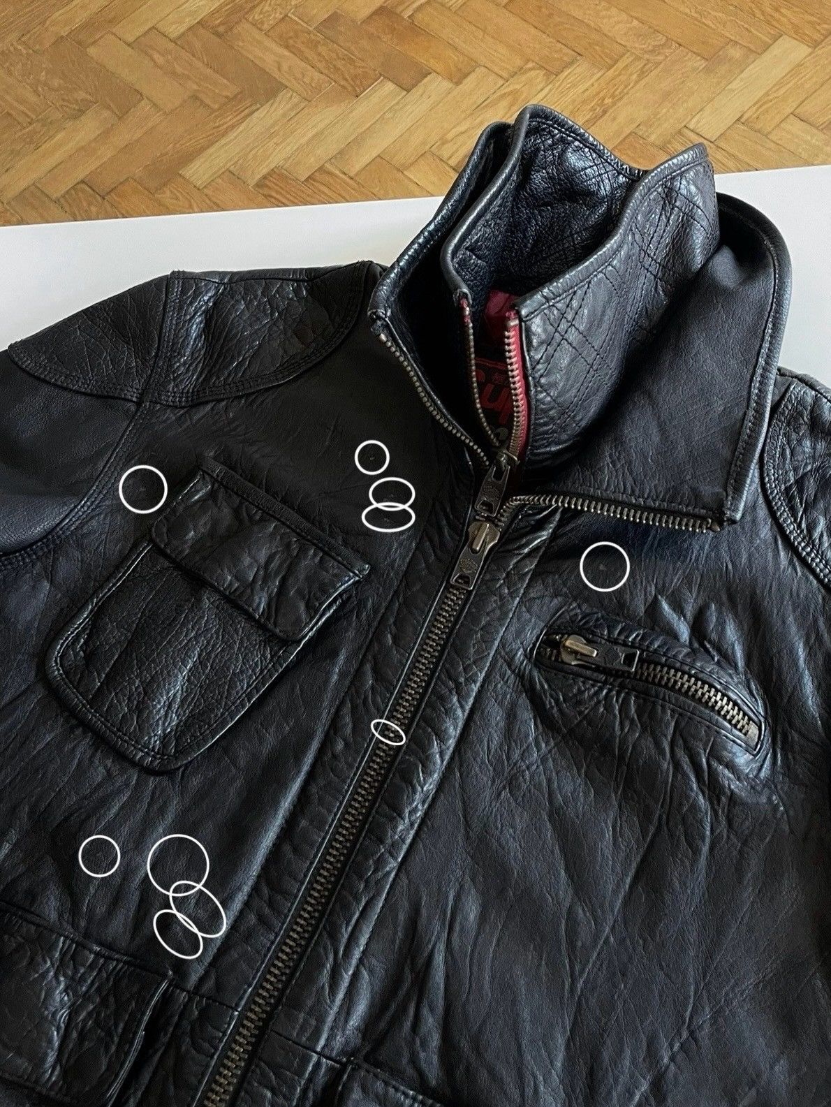 Superdry Superheavyweight Leather; Motorbike & Engineering Insp. Jack Size US L / EU 52-54 / 3 - 7 Thumbnail