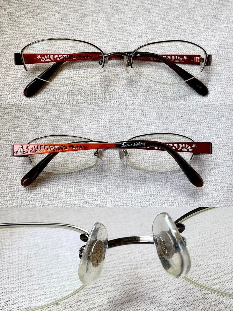 Vivienne Westwood Vivienne Westwood Skeletal Saturn Half Frame Glasses Size ONE SIZE - 2 Thumbnail