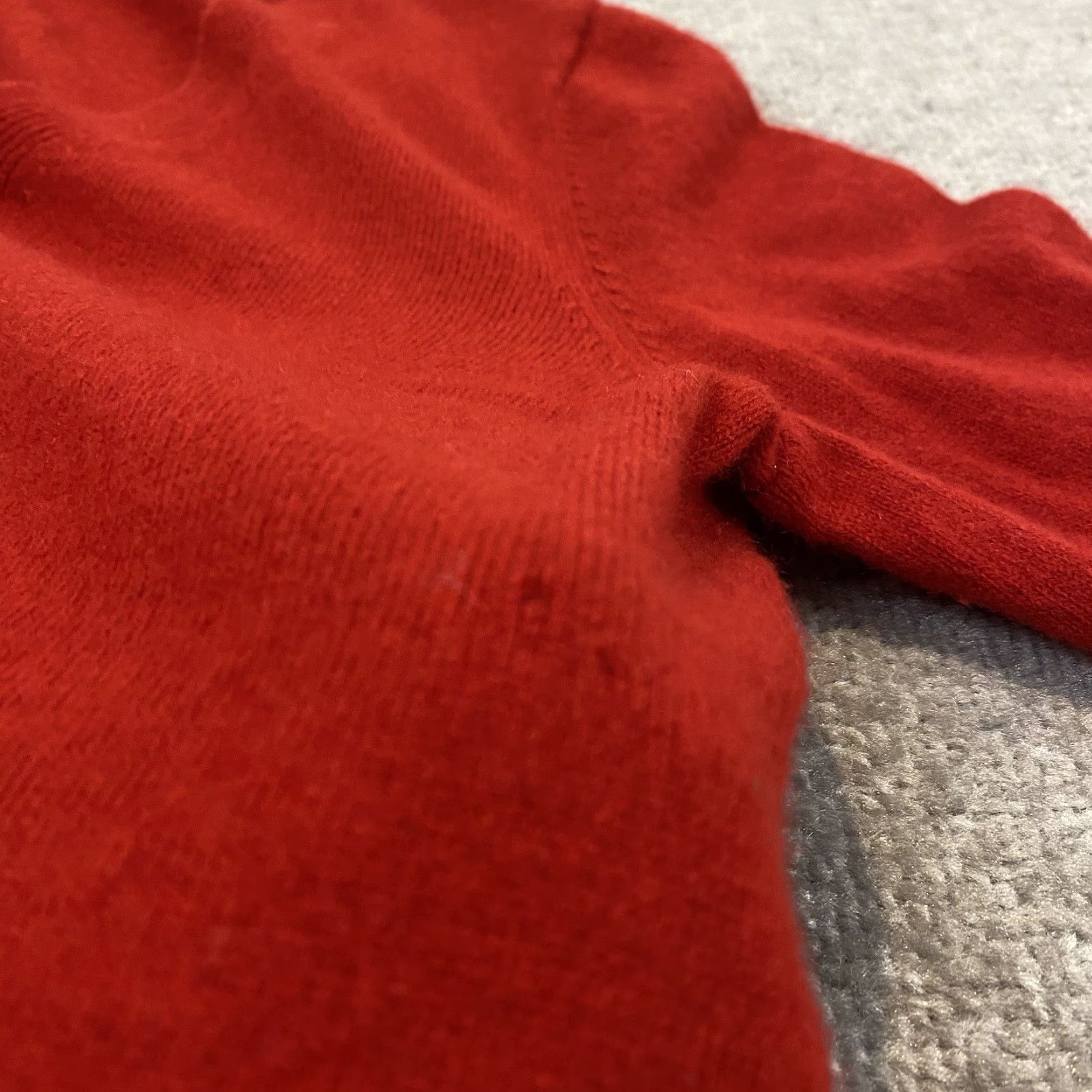 Talbots TALBOTS Cashmere Sweater Women Medium Red Deep V-Neck Long Sleeve Knit Pullover Regular Size M Vintage No Size M / US 6-8 / IT 42-44 - 7 Thumbnail