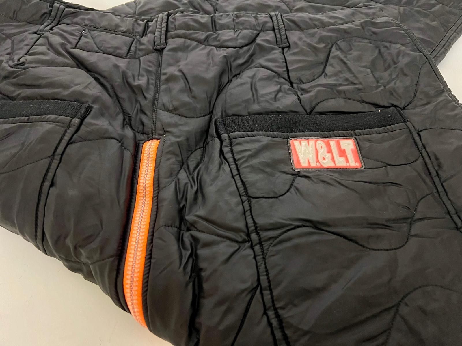 Walter Van Beirendonck 🏔️ W&LT Black Ski Pants w/ Orange Details — Archive Size US 36 / EU 52 - 2 Thumbnail