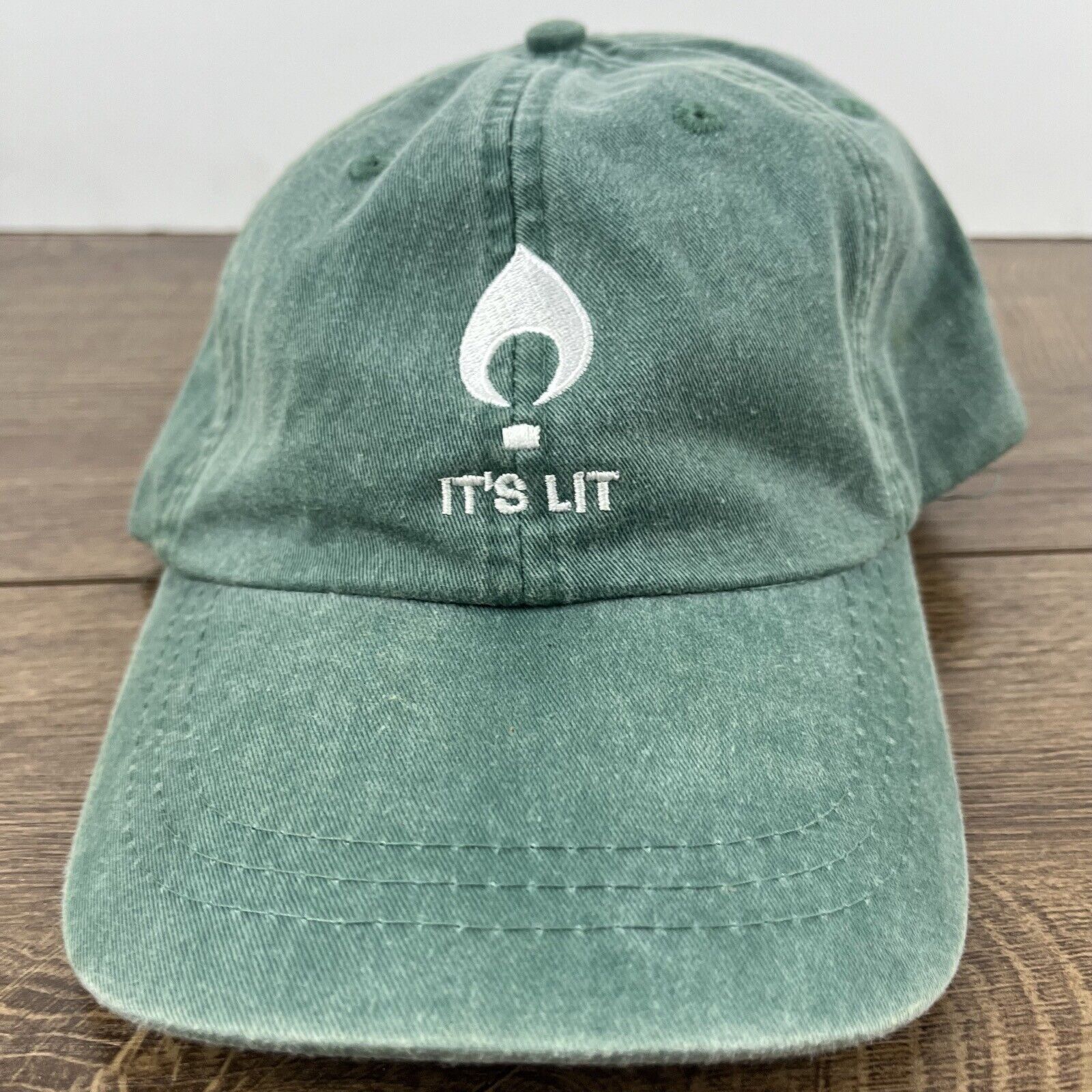 Other Its Lit Hat LIT Baseball Hat Green Hat Adjustable Hat Green Size ONE SIZE - 6 Thumbnail