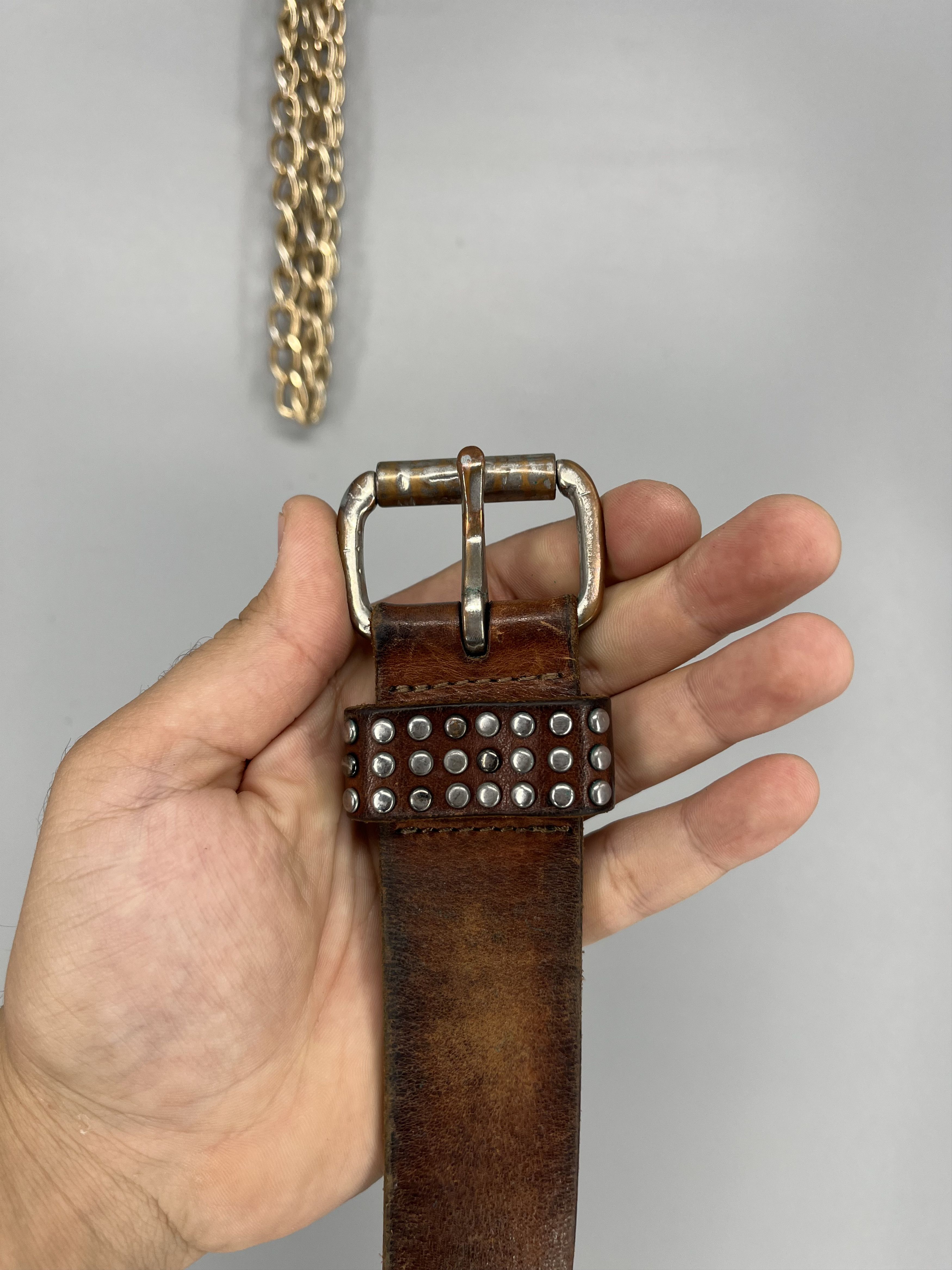 Japanese Brand Vintage 90s Punk Belt Leather Band Rock Y2K 90s Y2K Size ONE SIZE - 2 Thumbnail