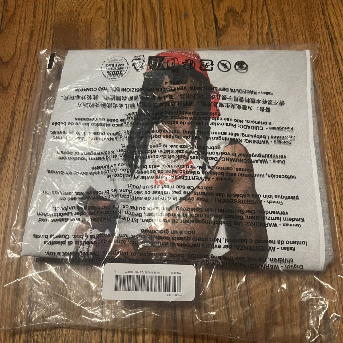 Supreme In Hand Supreme Playboi Carti Photo Tee heather grey Size L Size US L / EU 52-54 / 3 - 4 Thumbnail