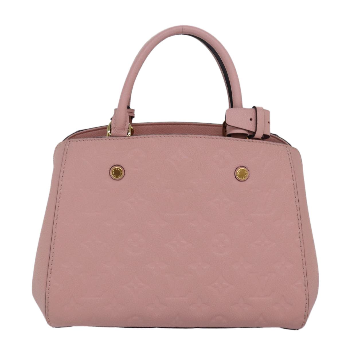 Louis Vuitton Montaigne Pink Leather Handbag (Pre-Owned) Size ONE SIZE - 1 Thumbnail