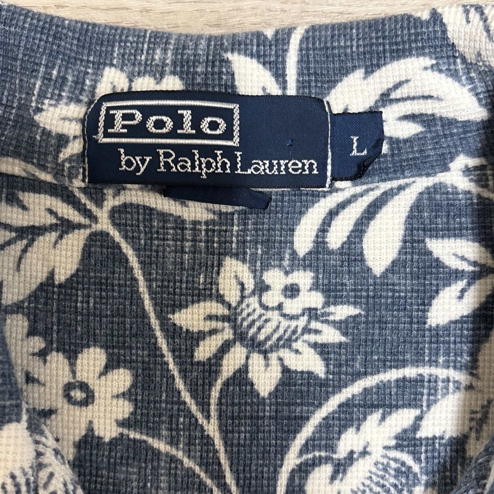 Polo Ralph Lauren 90s Vintage Polo Ralph Lauren Loop Collar Shirt Mens L Blue Size US L / EU 52-54 / 3 - 7 Thumbnail
