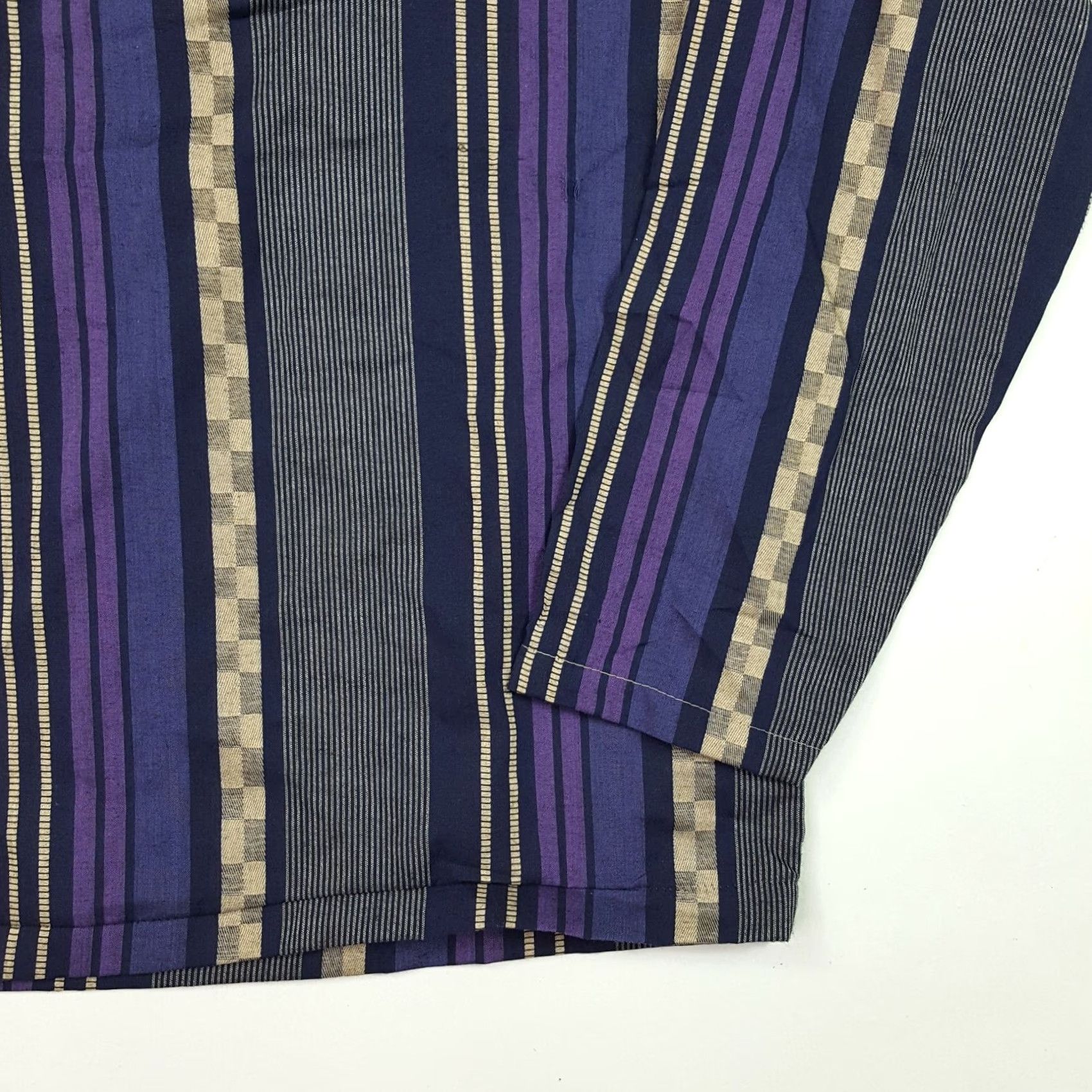 Vintage VINTAGE Daniel Laurent Purple Striped Polo Shirt Women Size S Casual 80s Preppy Golf Size S / US 4 / IT 40 - 3 Thumbnail