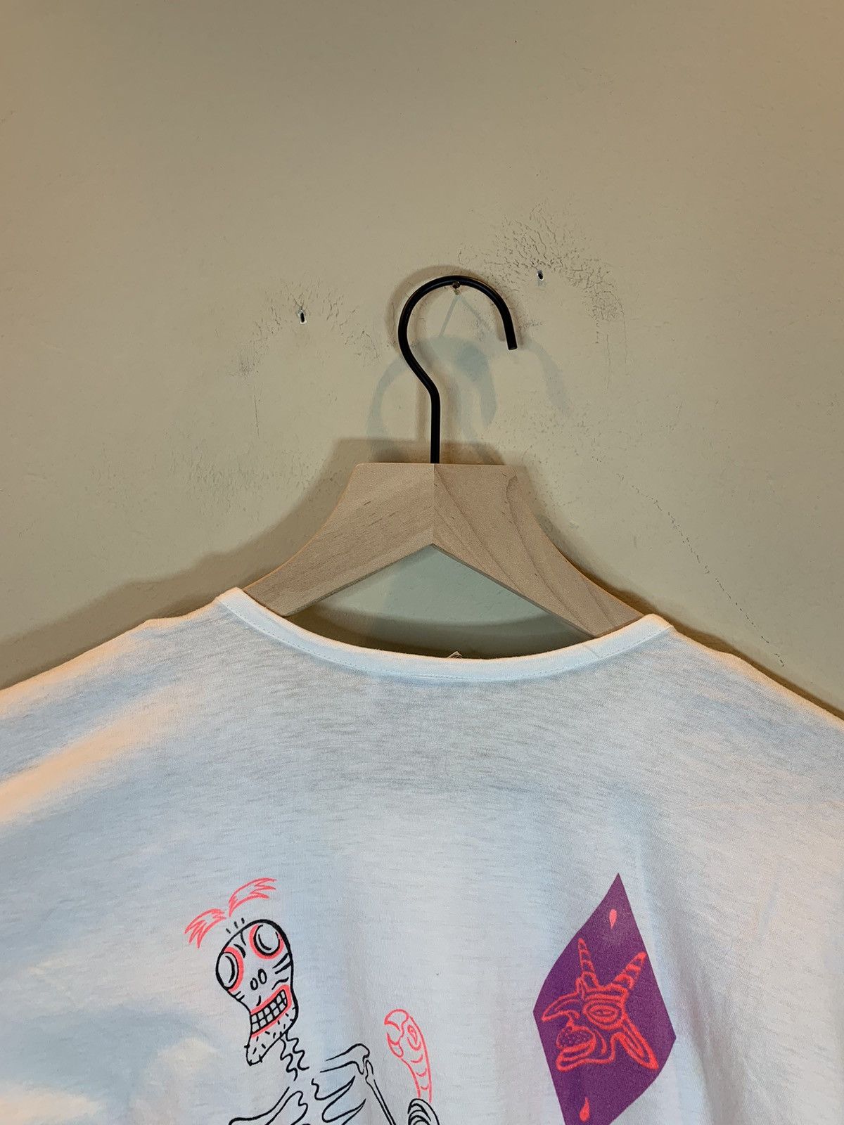 Band Tees × Vintage *RARE* Vintage 1984 Oingo Boingo Single Stitch Henley Shirt Size US M / EU 48-50 / 2 - 9 Thumbnail