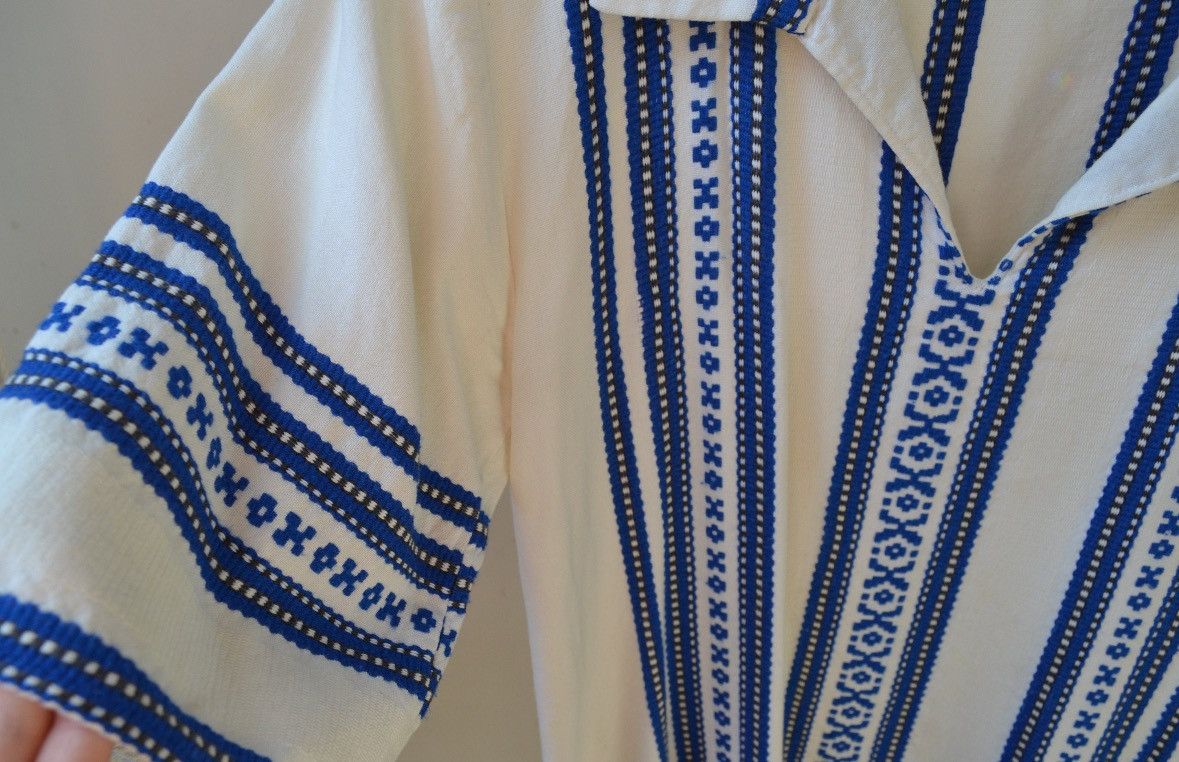 Vintage Vintage Embroidered Collared Top Size US XS / EU 42 / 0 - 5 Thumbnail