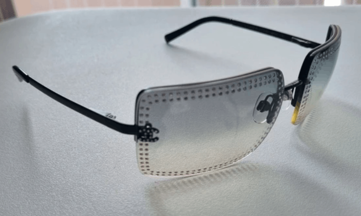 Chanel CHANEL Sunglasses 4105 Rimless Rhinestone 4017 Size ONE SIZE - 6 Thumbnail