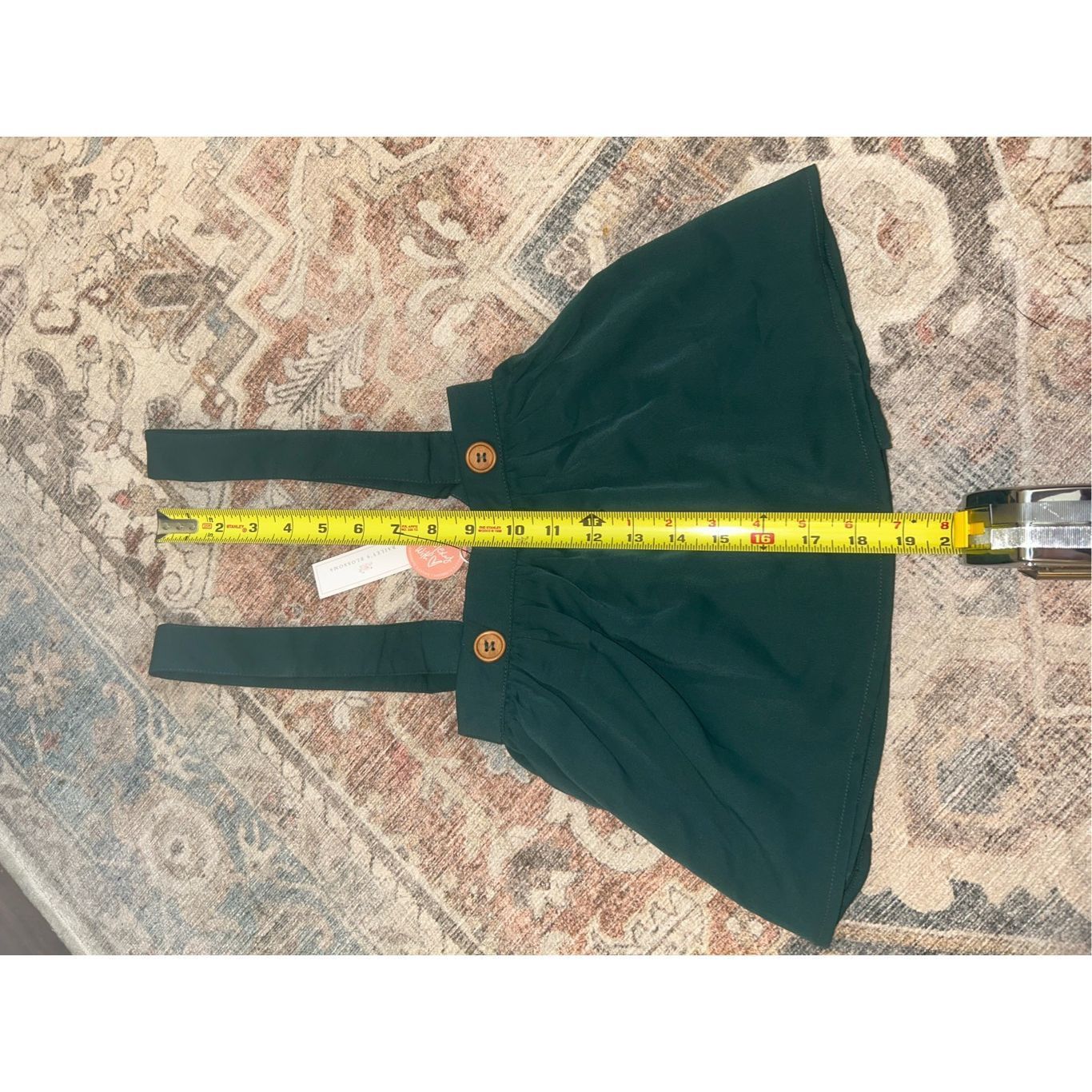 Other Bailey's Blossoms NWT Daphne Suspender Skirt - Hunter Green, Size ONE SIZE - 3 Thumbnail