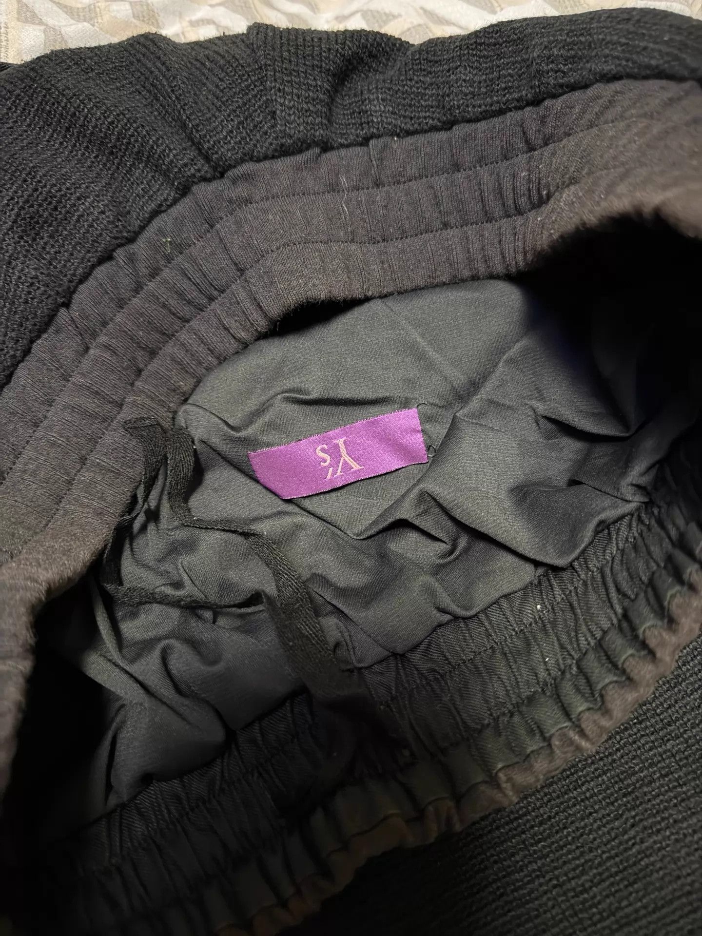 Yohji Yamamoto Y's pink label knit cuffed pants size 2 8/10 London Size 26" / US 2 / IT 38 - 3 Thumbnail