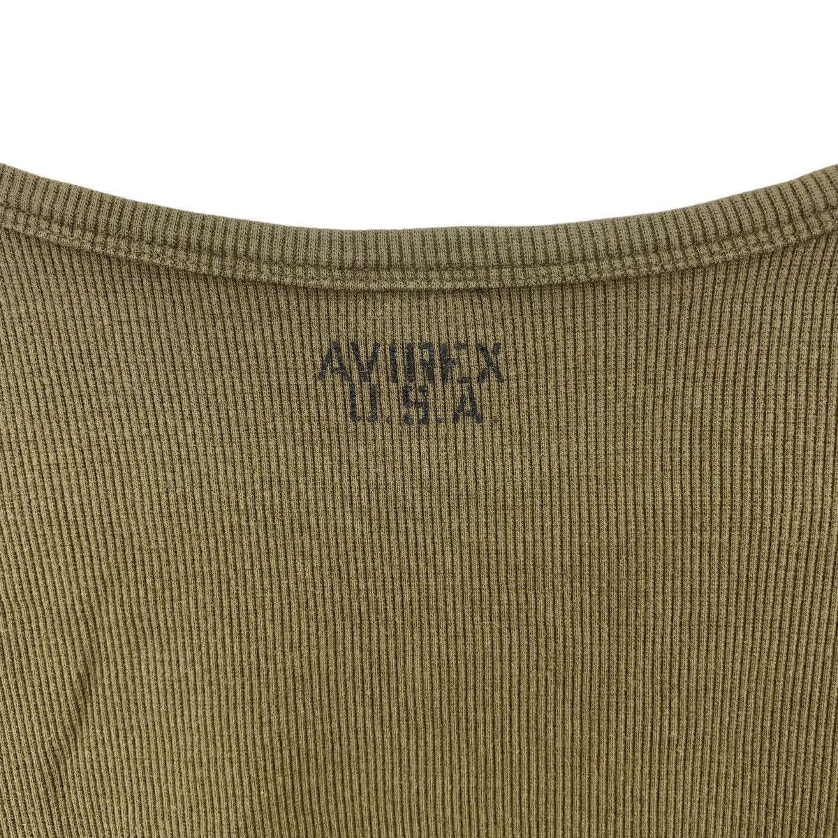Avirex Vintage AVIREX USA AMERICAN Classic Waffle Tee Shirt Top Size L / US 10 / IT 46 - 6 Thumbnail