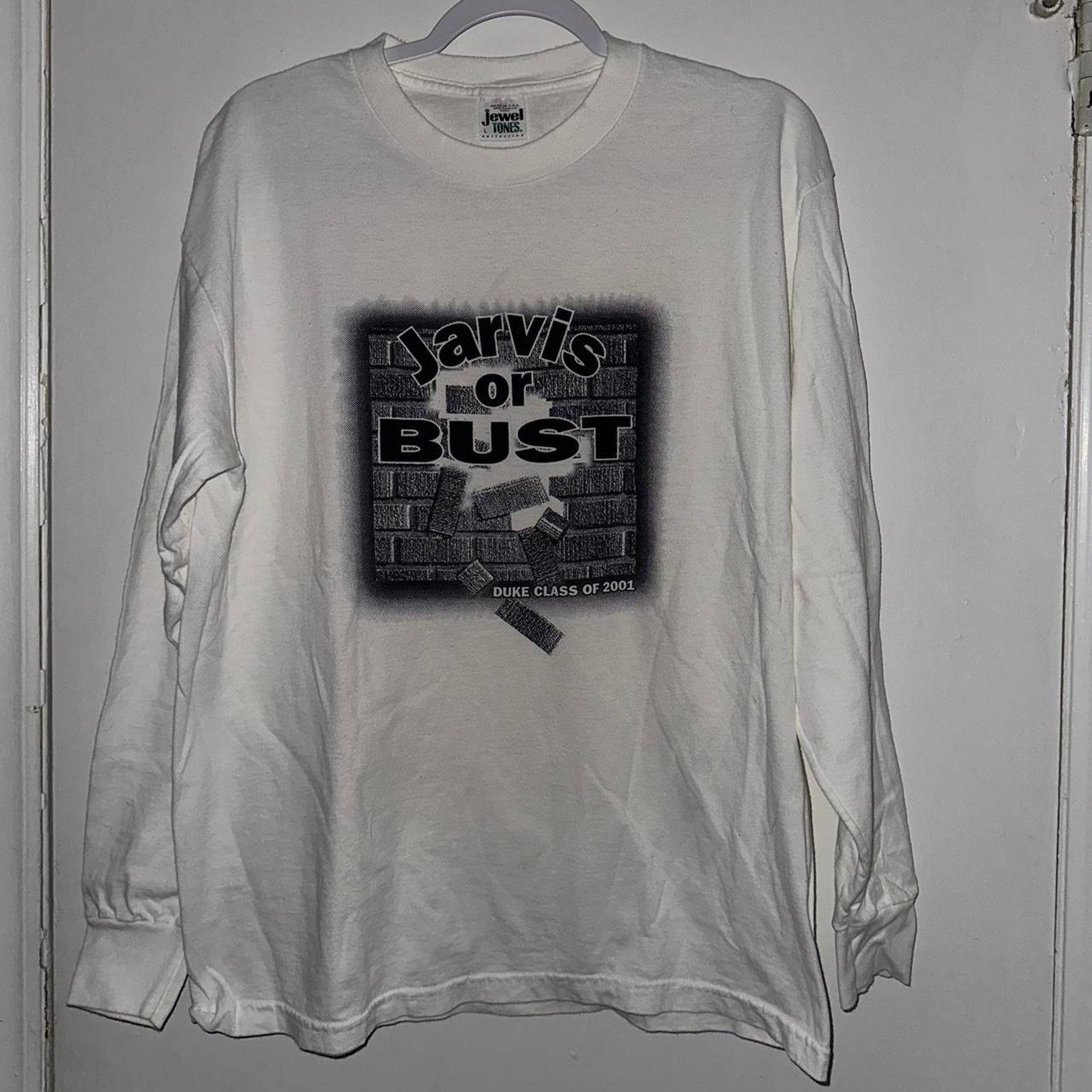 Vintage Vintage Jewel Tones Duke Class of 2001 L/S T shirt Size L Size US L / EU 52-54 / 3 - 1 Thumbnail