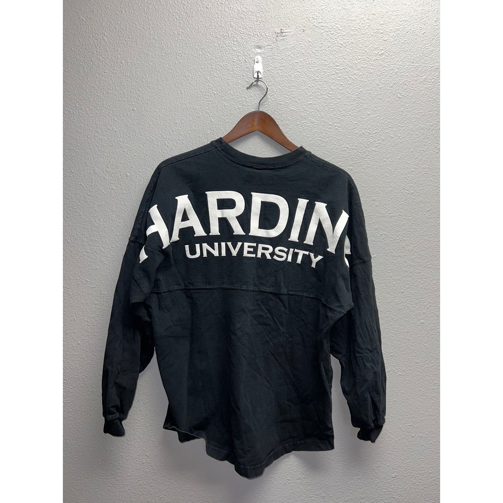 Vintage Harding University Long Sleeve Shirt Black Spirit Jersey S Size US S / EU 44-46 / 1 - 1 Thumbnail