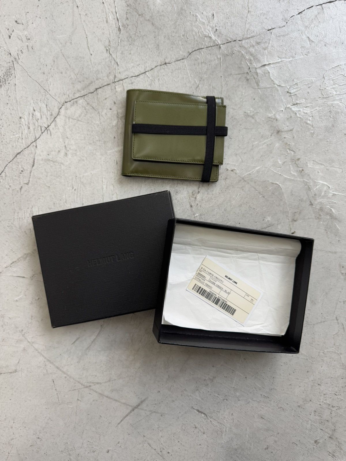 Helmut Lang ELASTIC BAND WALLET + CARD HOLDER Size ONE SIZE - 13 Thumbnail