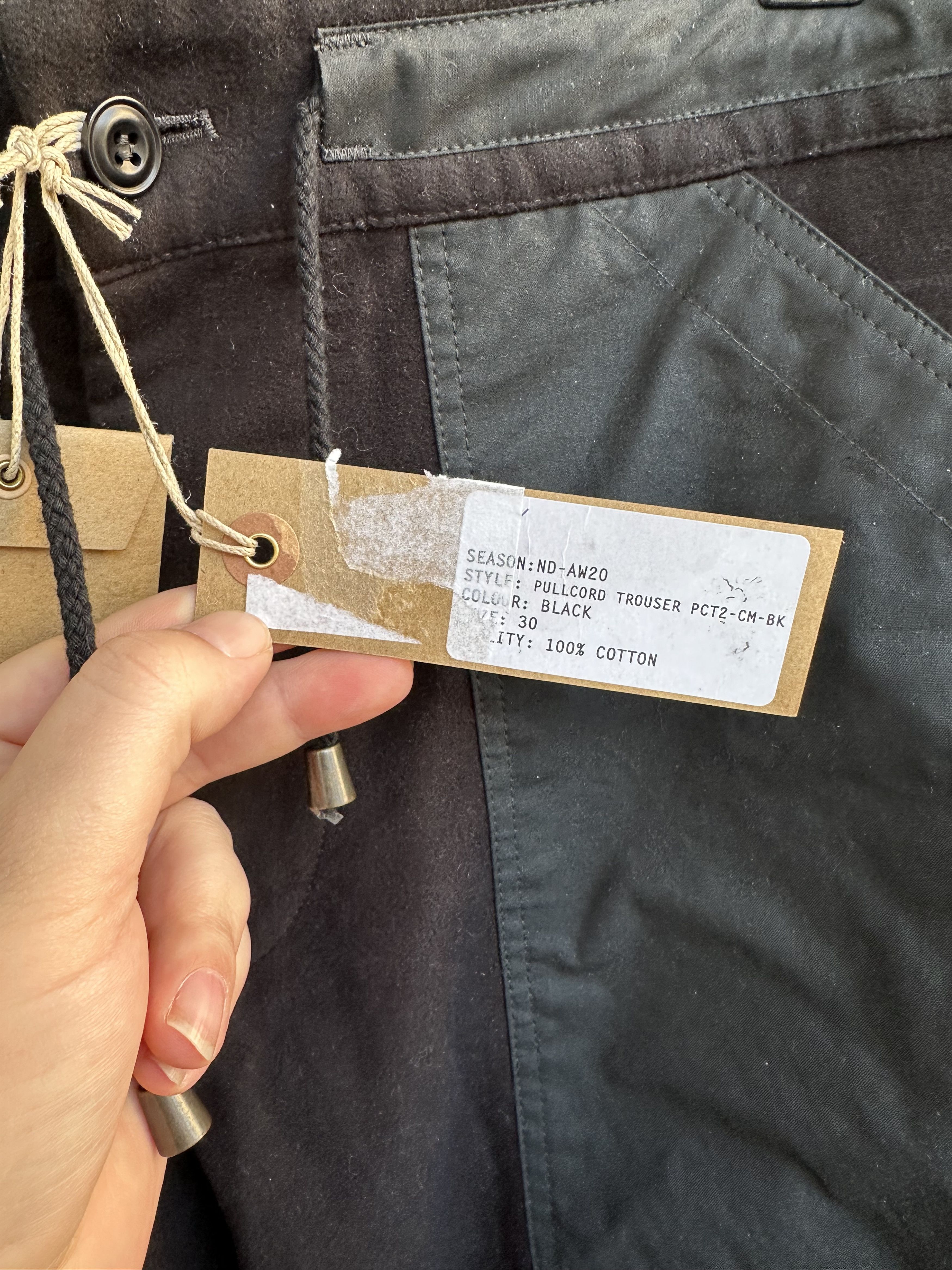 Nicholas Daley BNWT Black Panelled Pullcord Trousers Size US 30 / EU 46 - 5 Thumbnail