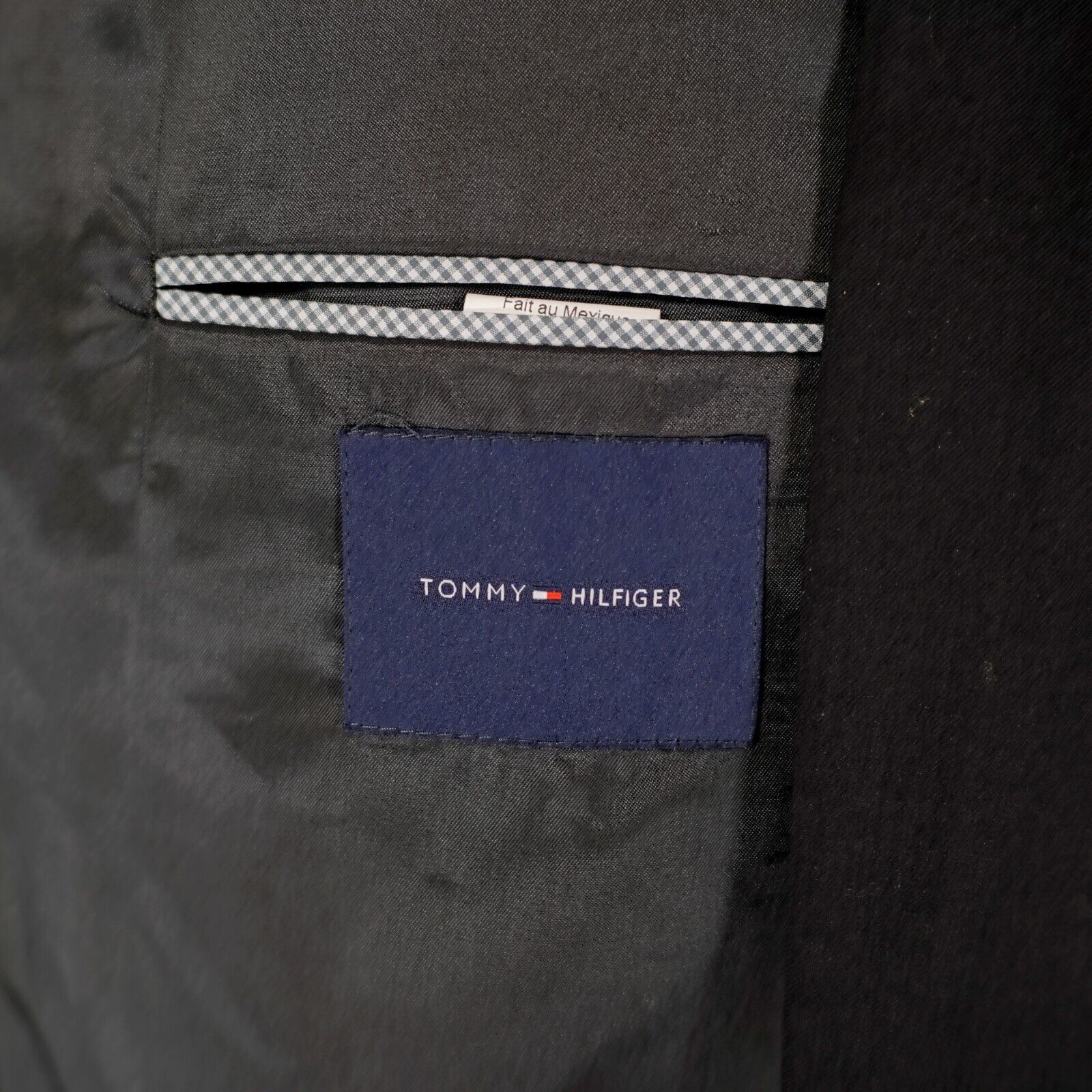 Tommy Hilfiger Tommy Hilfiger Wool Blend Black 2 Button Blazer 44L Tagged 4 Size 44L - 7 Thumbnail
