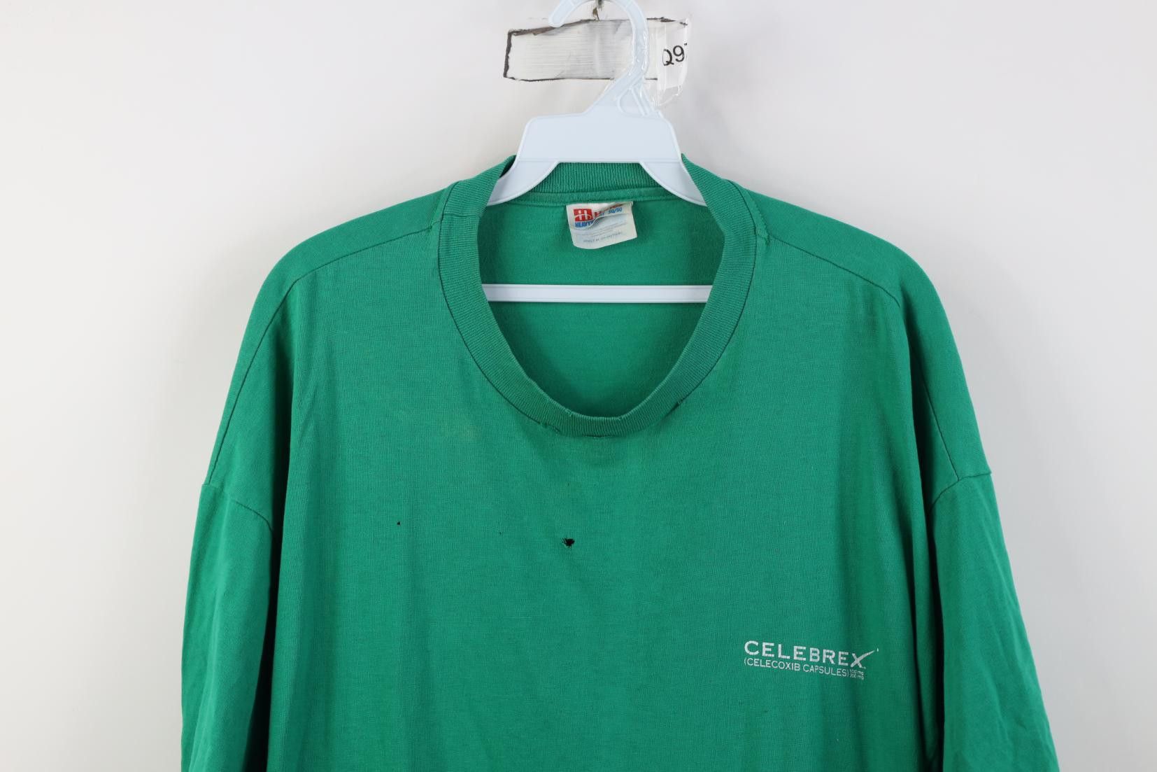 Vintage Vintage 90s Spell Out Celebrex Capsules Double Sided T-Shirt Size US XL / EU 56 / 4 - 2 Thumbnail