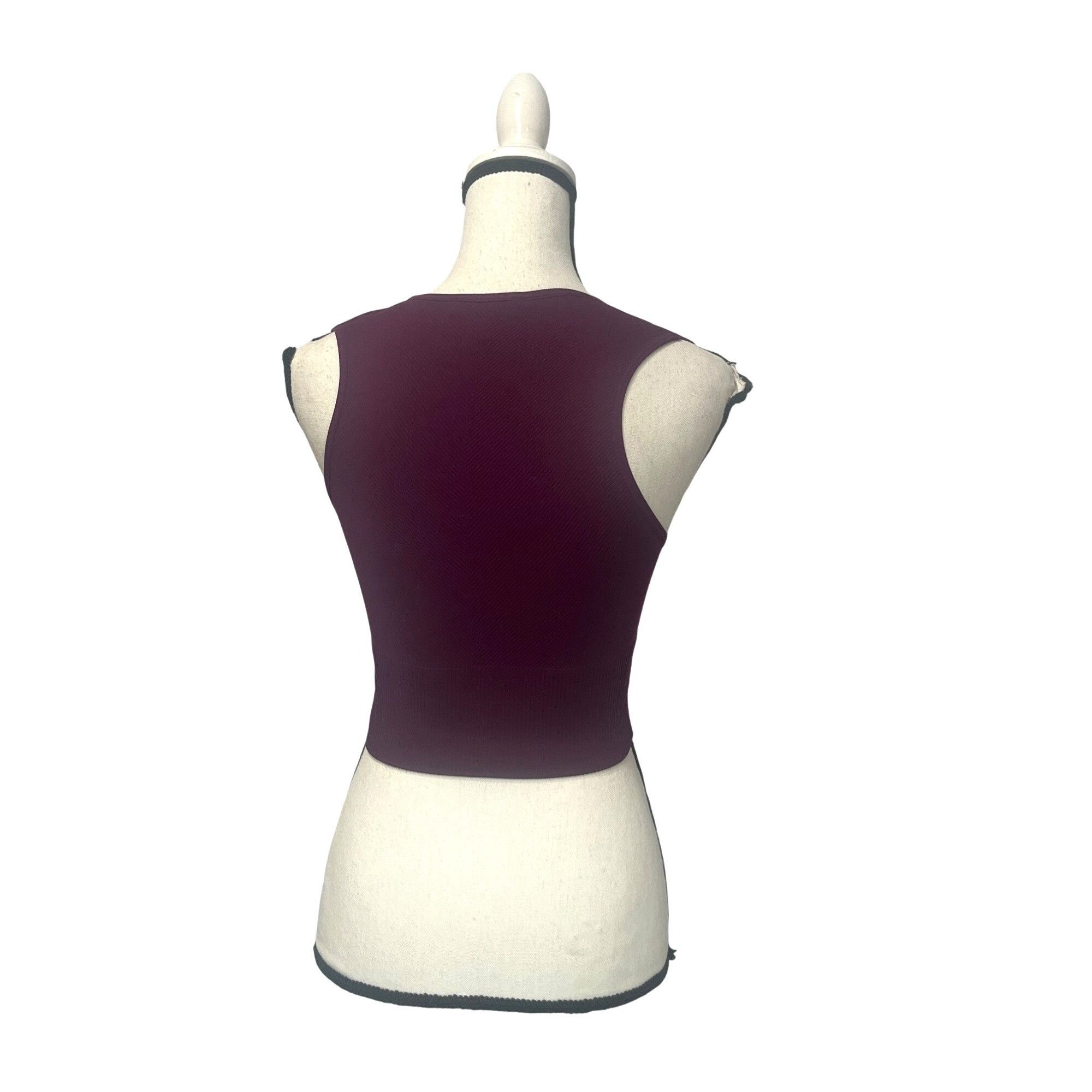 Topshop Topshop Seamless V Neck Bralette in Plum, Sz. M/L (US 8-12) Size ONE SIZE - 6 Thumbnail