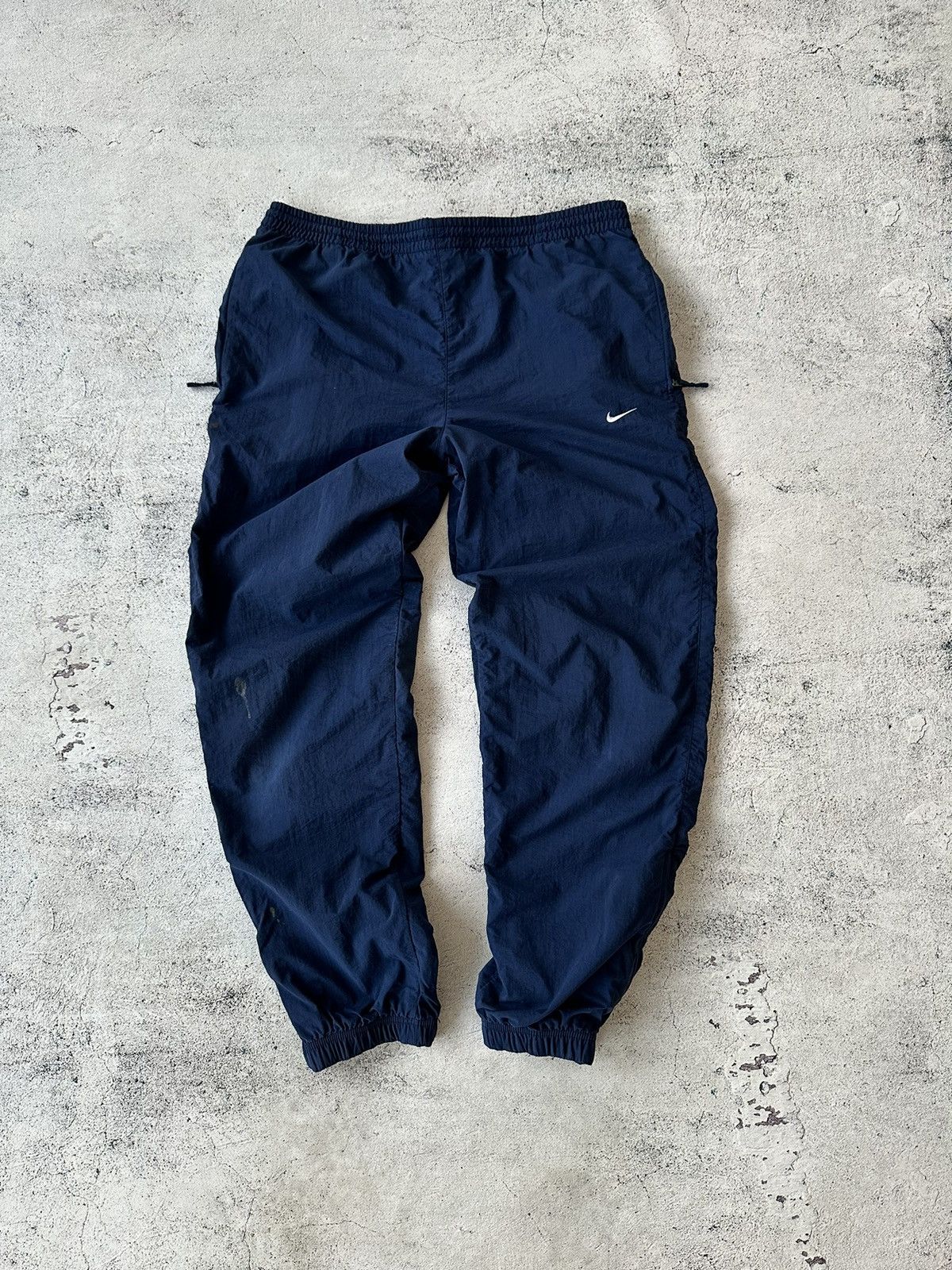 Nike × Vintage Nike Vintage Track Pants Y2K Drill Nylon Size US 30 / EU 46 - 1 Thumbnail