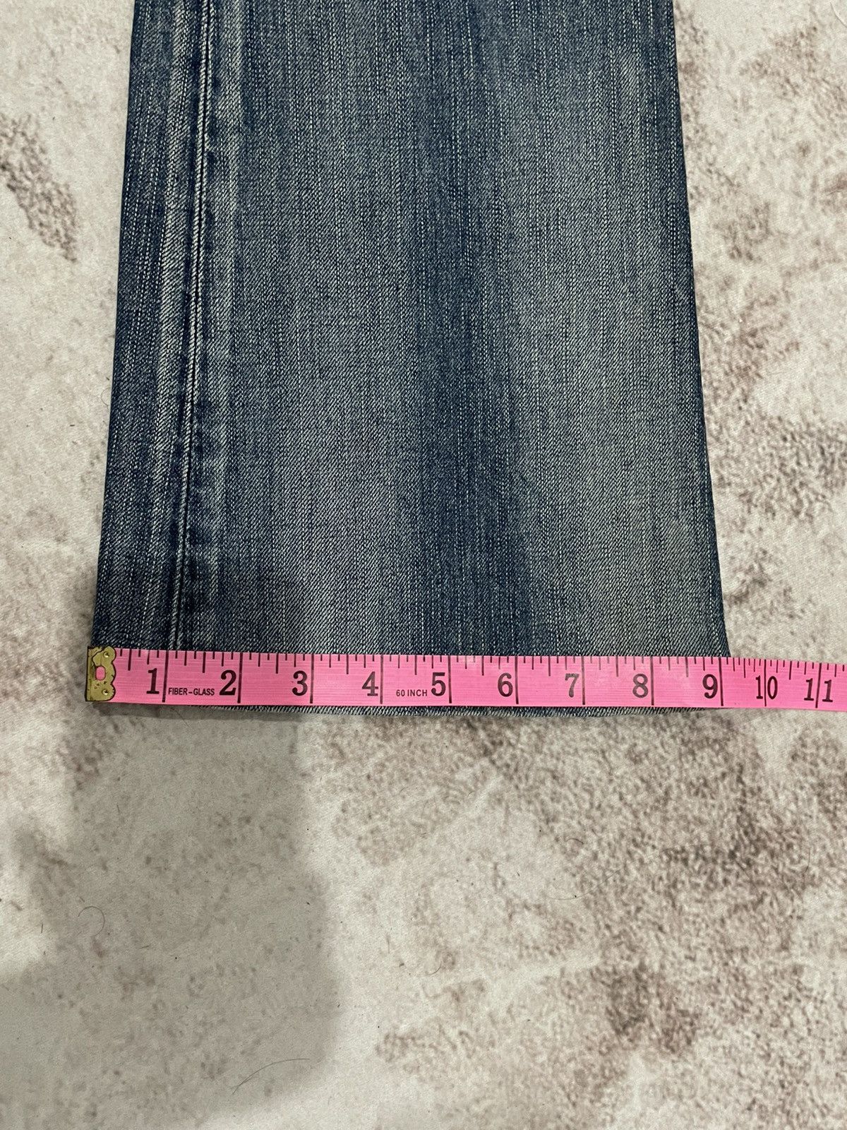 20471120 × Edwin × If Six Was Nine Vintage Thrashed Edwin 503 Flare Denim Pants Size US 31 - 13 Thumbnail