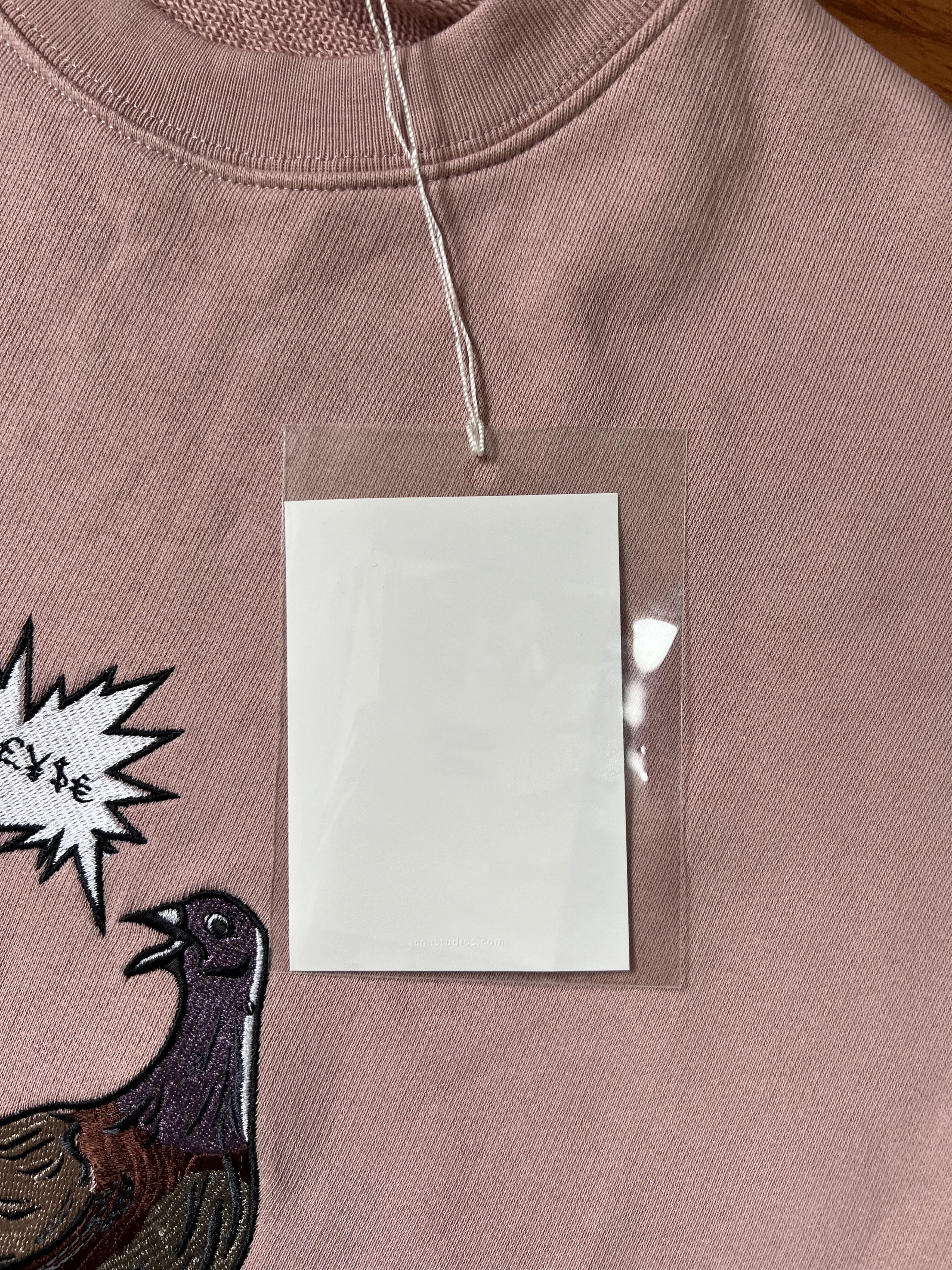 Acne Studios 💚 FW19 Acne Studios Embroidered Pigeon Crewneck Large NEW Size US L / EU 52-54 / 3 - 7 Thumbnail