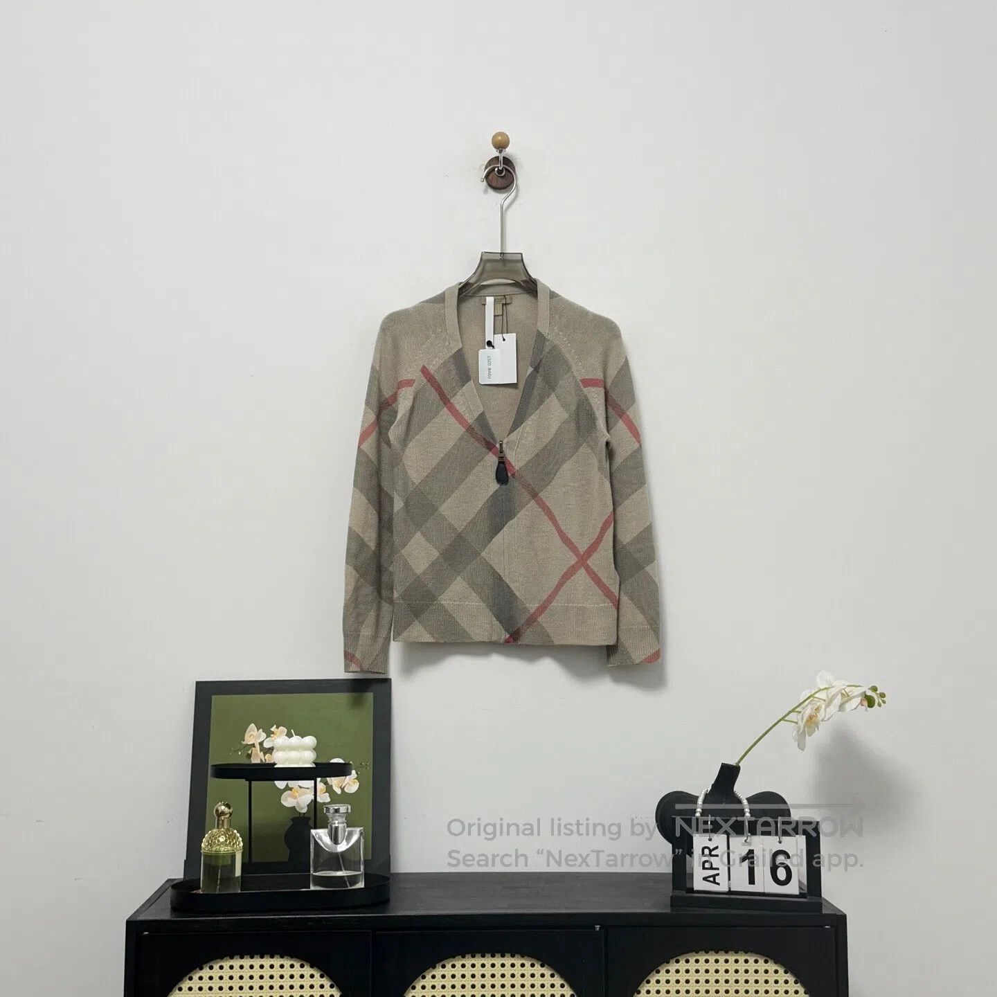 Burberry Burberry Plaid Zip Knit Cardigan| Size US S / EU 44-46 / 1 - 1 Thumbnail
