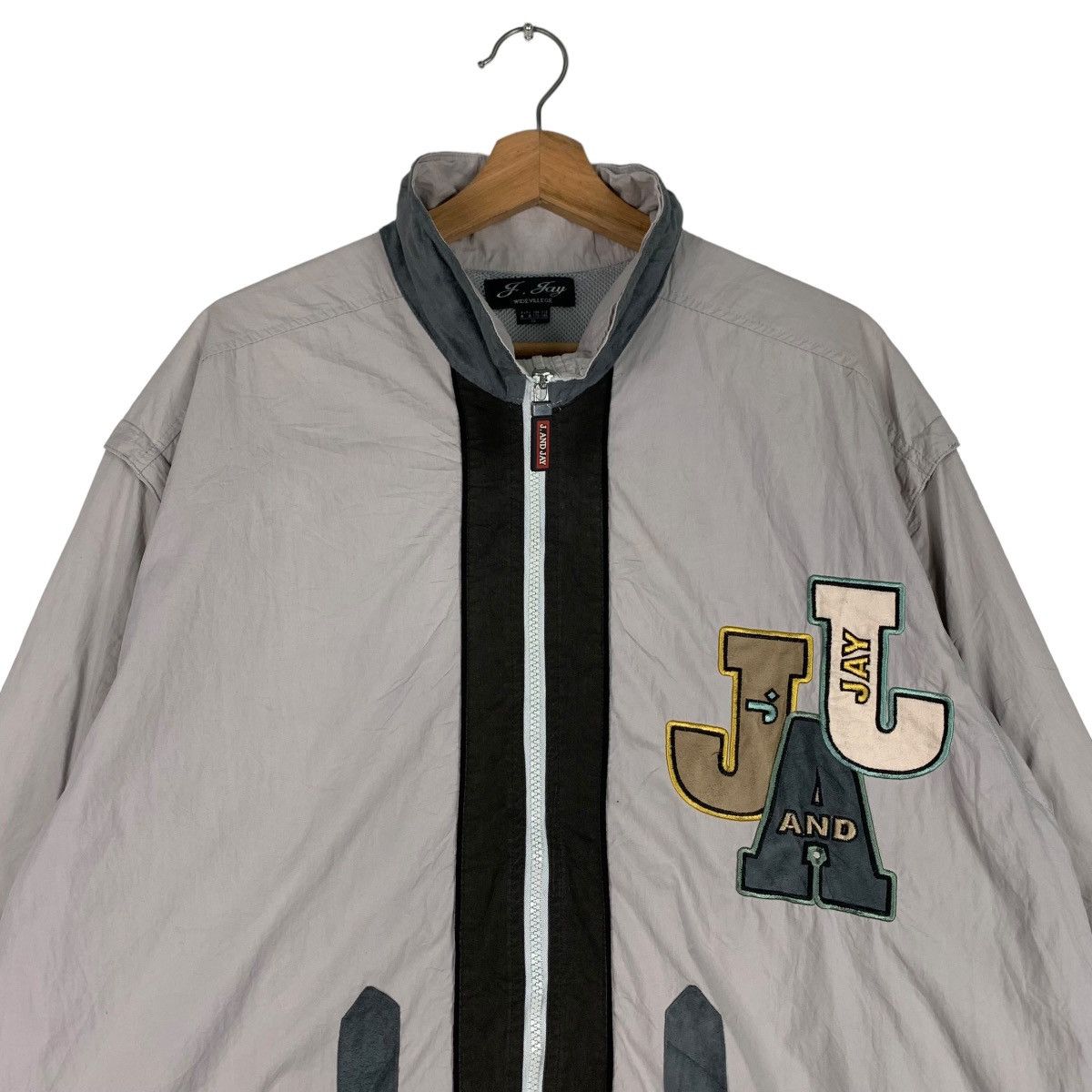 Japanese Brand J. AND JAY Wide Villege Big Logo Light Jacket #0896-C40 Size US L / EU 52-54 / 3 - 5 Thumbnail