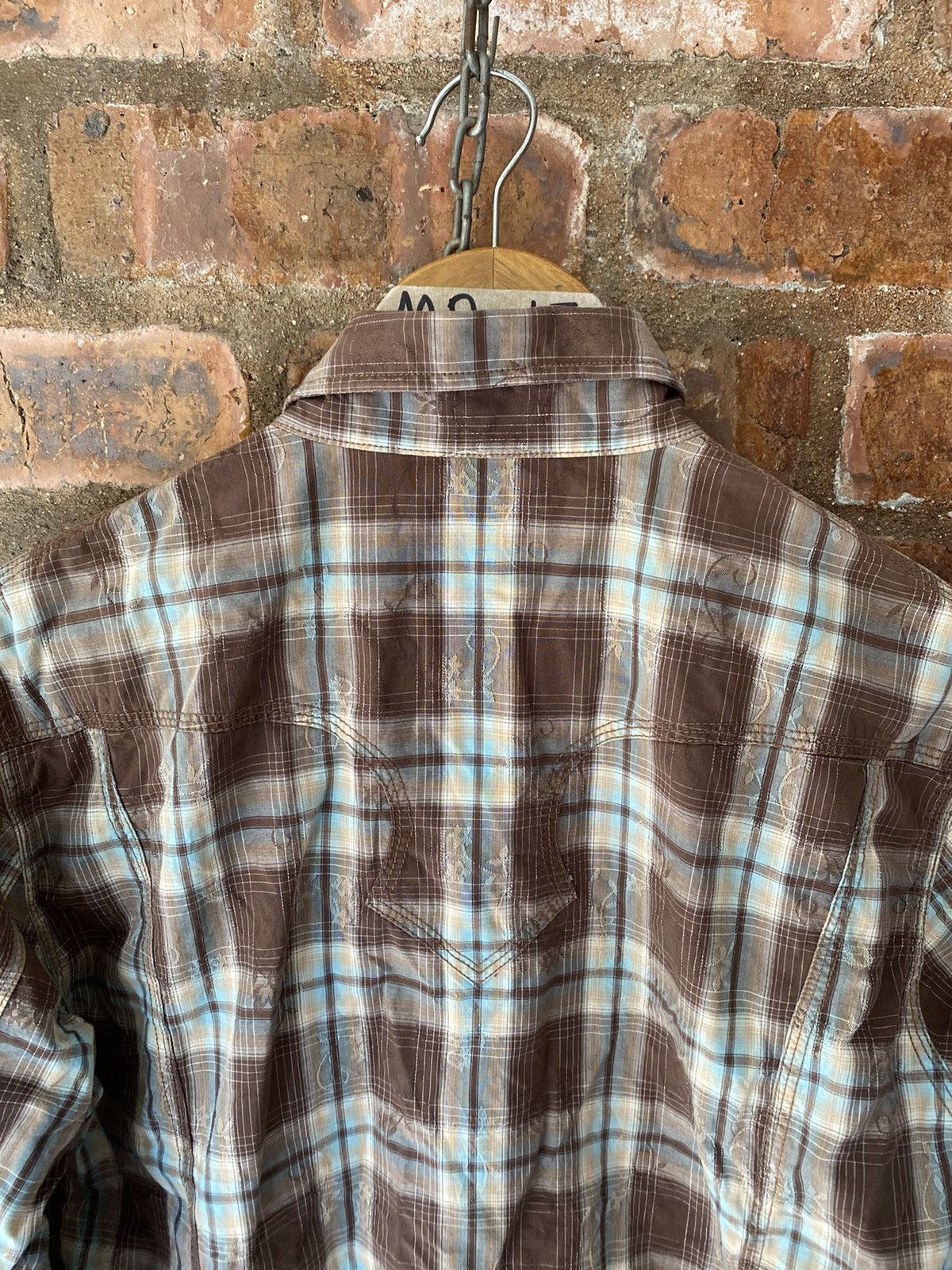 Tornado Mart 2000s Nicole for Men TRIBAL floral shadow flannel Size US M / EU 48-50 / 2 - 13 Thumbnail