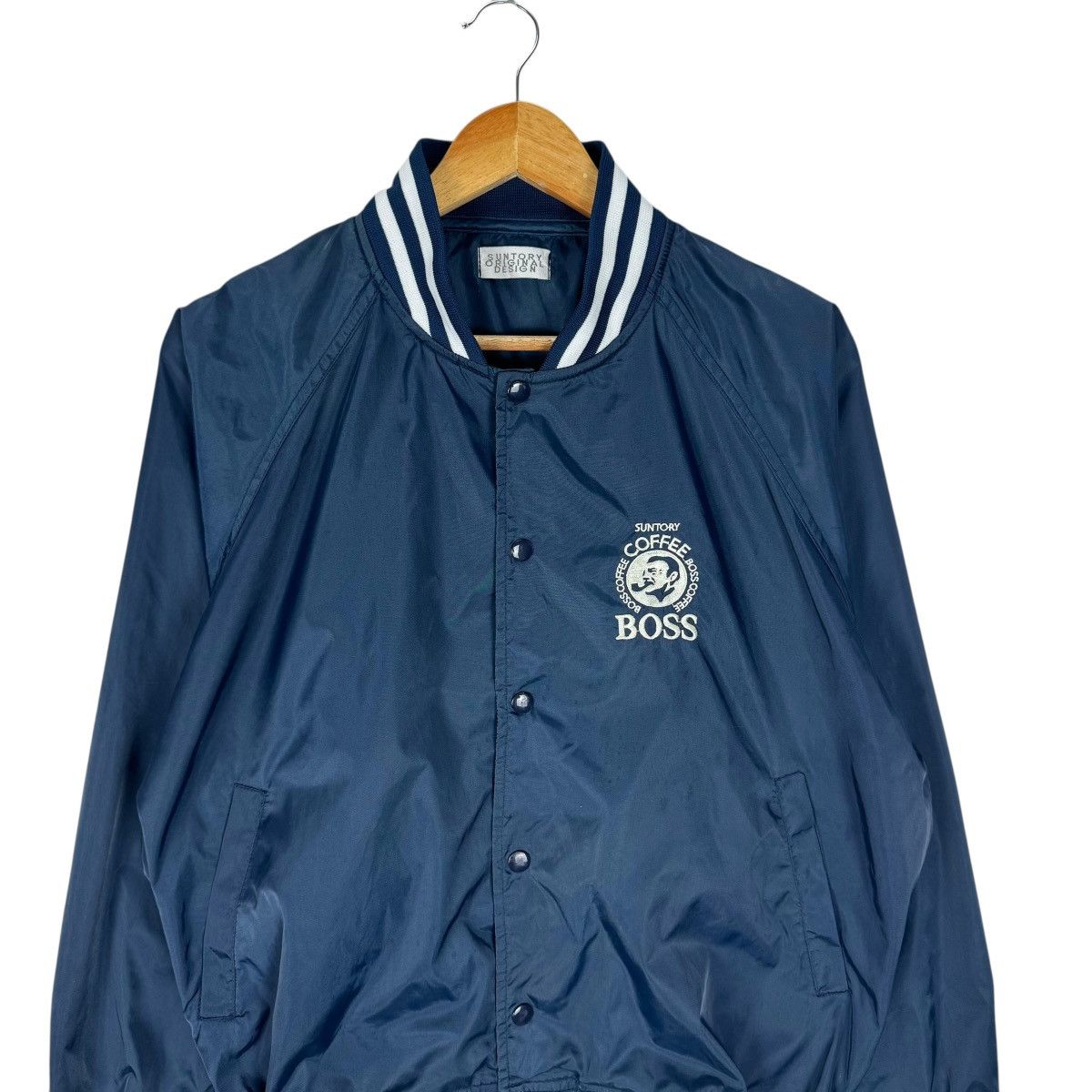 Japanese Brand 🌟SUNTORY BOSS COFFEE VARSITY SNAP BUTTON JACKET Size US S / EU 44-46 / 1 - 3 Thumbnail