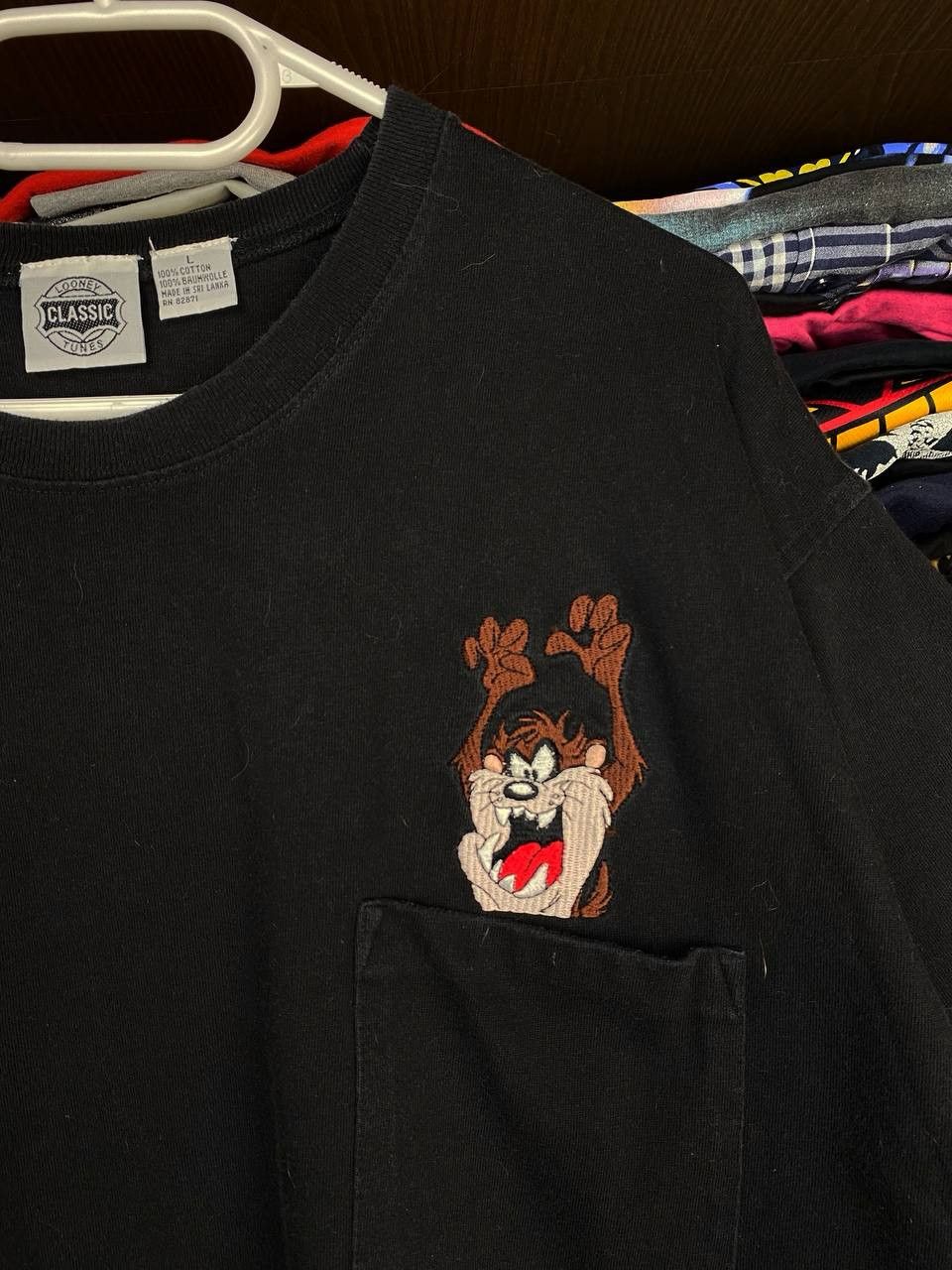 Cartoon Network Vintage Looney Tunes 1995 Embroidered Pocket 90s Tee Size US L / EU 52-54 / 3 - 4 Thumbnail