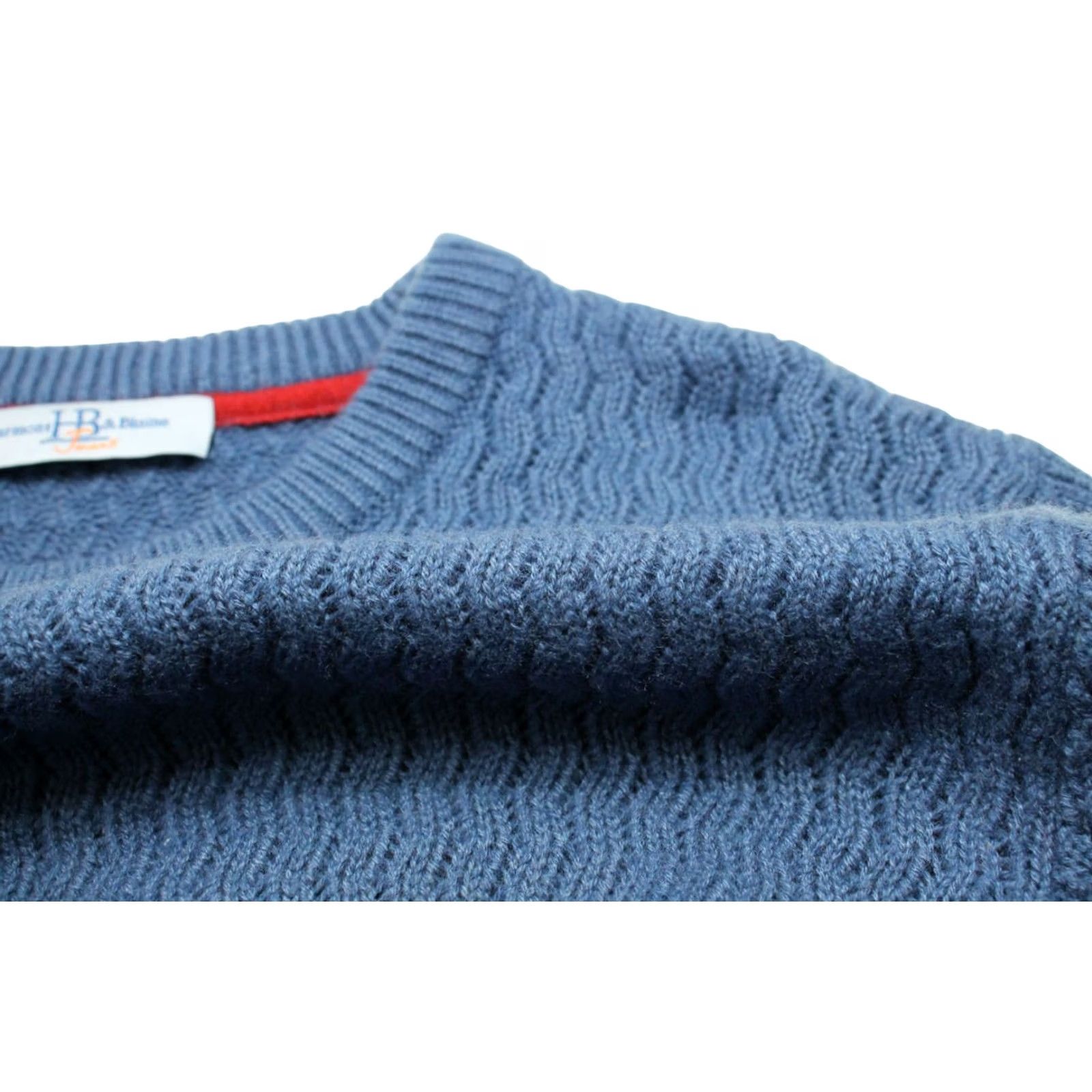 Harmont & Blaine Harmont & Blaine Jumper Men's MEDIUM Wool Blend Crew Neck Pullover Knit Blue Size US M / EU 48-50 / 2 - 6 Thumbnail