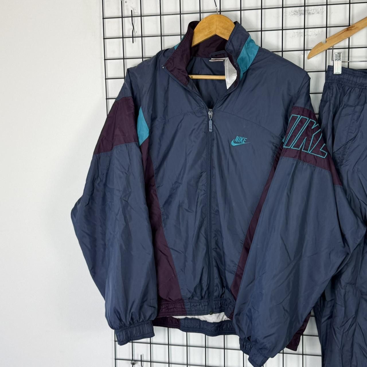 Nike Nike Tracksuit Set Vintage 90s Blue Turquise Vintage Size US L / EU 52-54 / 3 - 2 Thumbnail