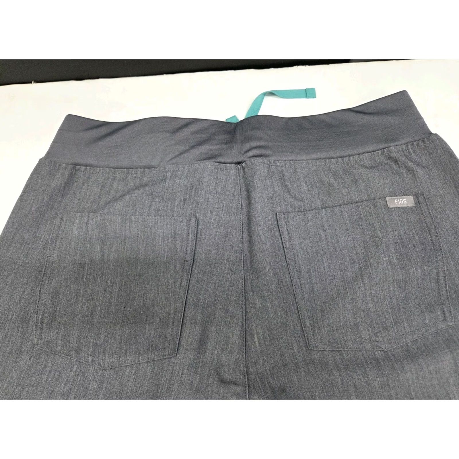 Vintage FIGS Womens High Waisted Zamora Gray Scrub Pants L/T Size Large/Tall Size 36" / US 14 / IT 50 - 6 Thumbnail