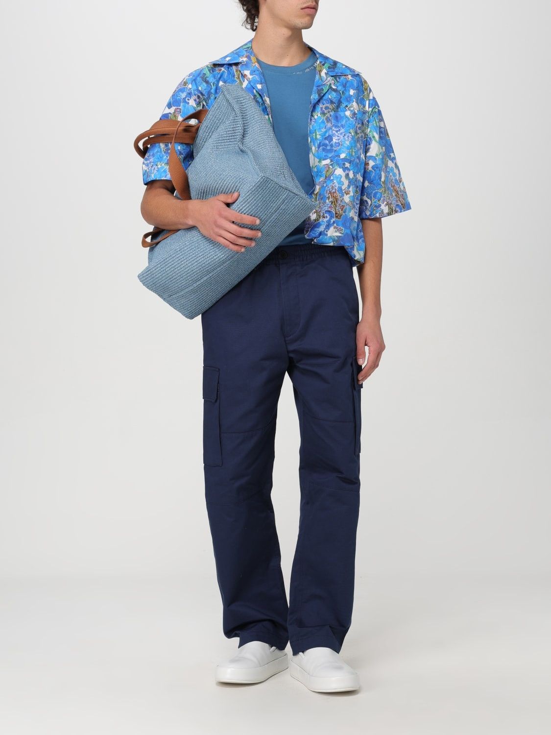 Marni oc11z0525 Poplin Bowling Shirt in Multicolor Size US M / EU 48-50 / 2 - 4 Thumbnail