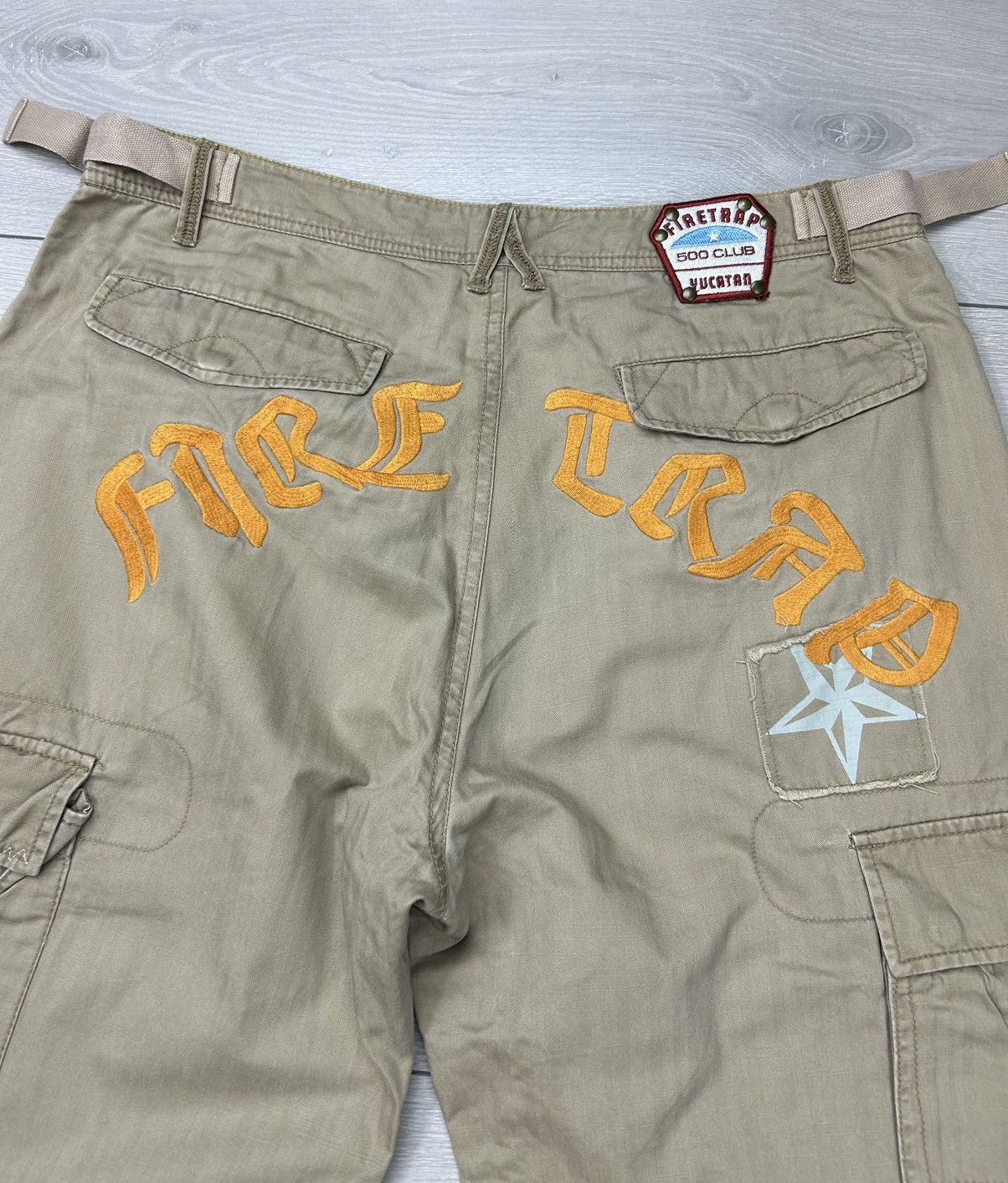 Firetrap × Vintage Firetrap Vintage Cargo pant size 32 big logo Size US 32 / EU 48 - 4 Thumbnail
