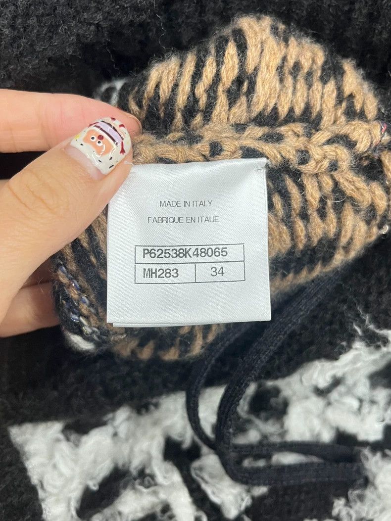 Other Chanel Snow series color-blocked wool knitted dress Size XXS / US 00 / IT 34 - 6 Thumbnail