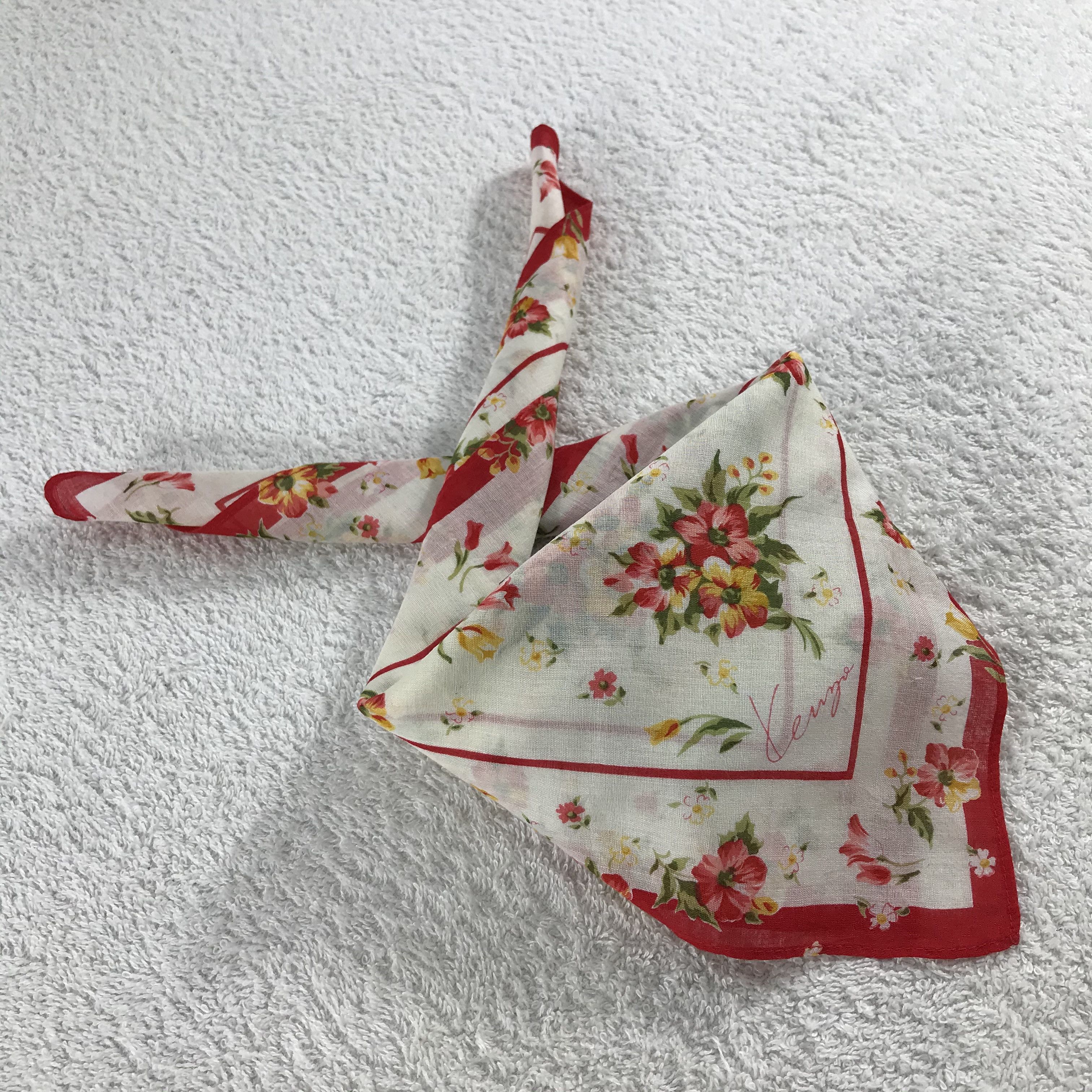 Kenzo × Vintage Kenzo Bandana / Handkerchief / Neckerchief - S329 Size ONE SIZE - 4 Thumbnail