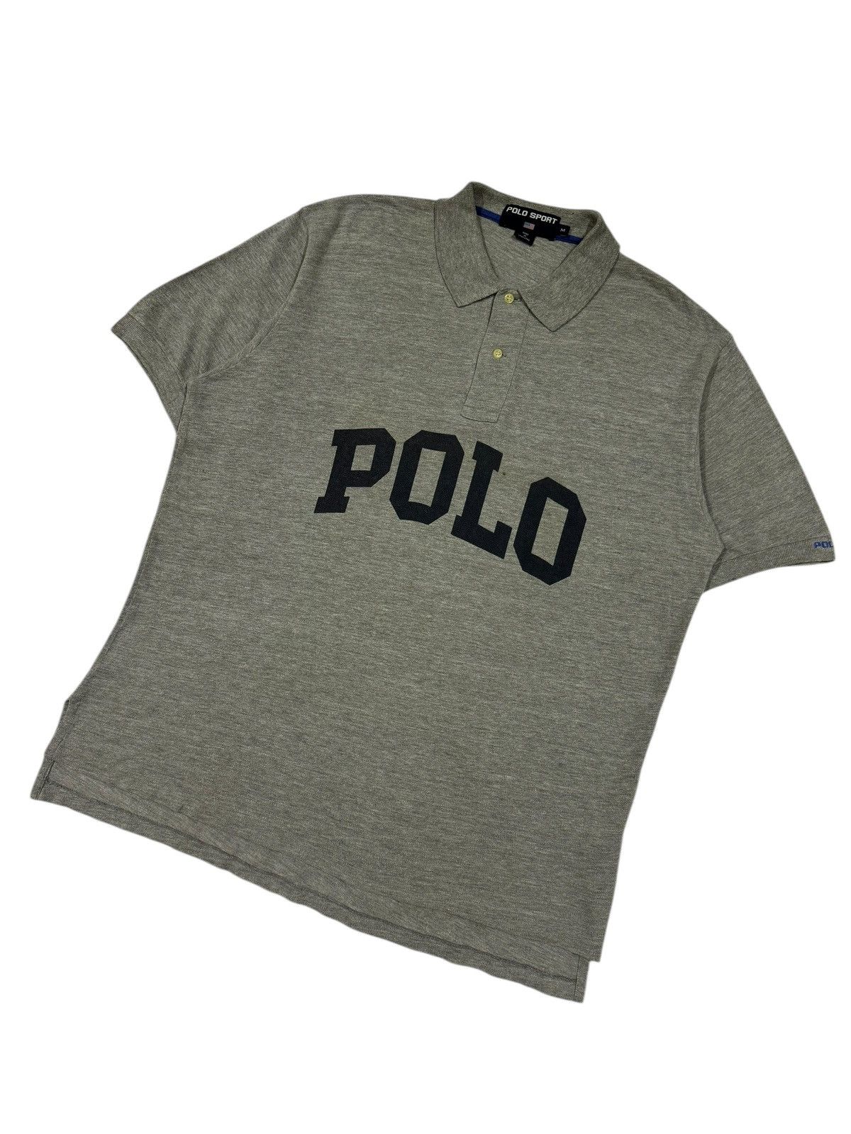 Polo Ralph Lauren × RRL Ralph Lauren × Vintage Vtg🔥90’s Polo Sports Spell Out Og Logo Polo Shirt Size US M / EU 48-50 / 2 - 6 Thumbnail