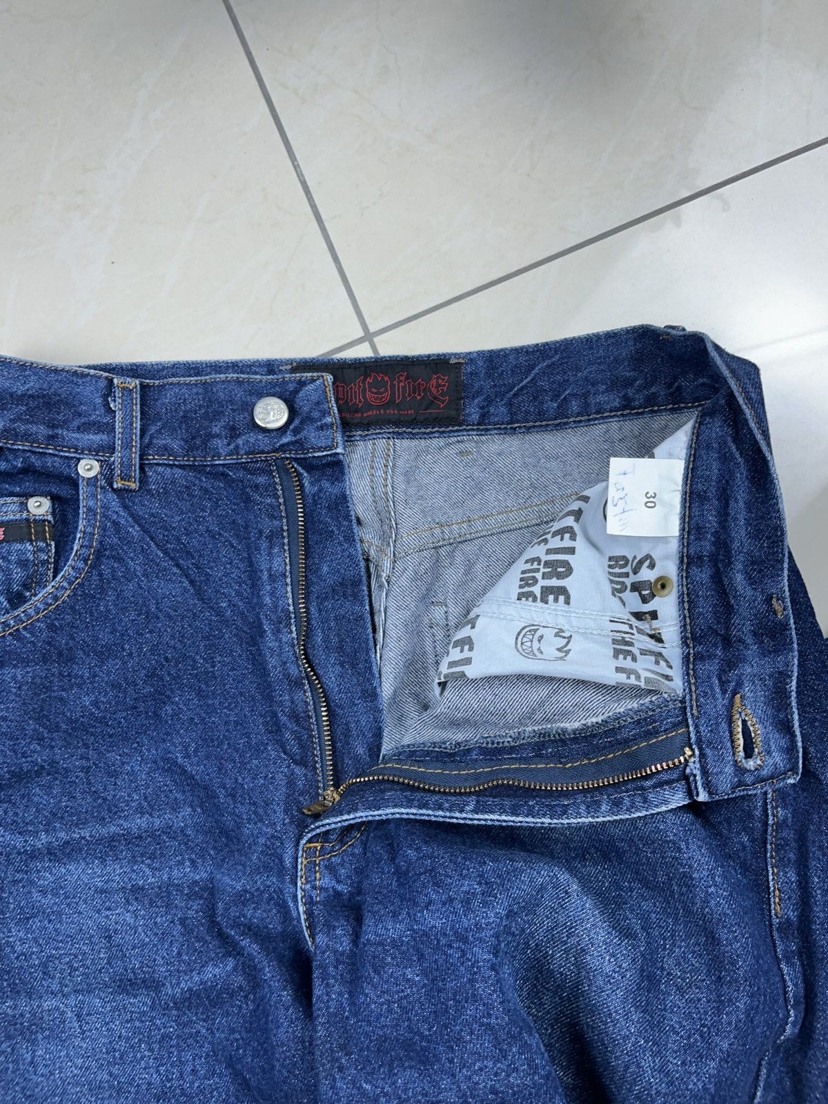 Spitfire × Vintage ➕ vintage y2k spitfire loose jeans skate usa Size US 30 / EU 46 - 3 Thumbnail