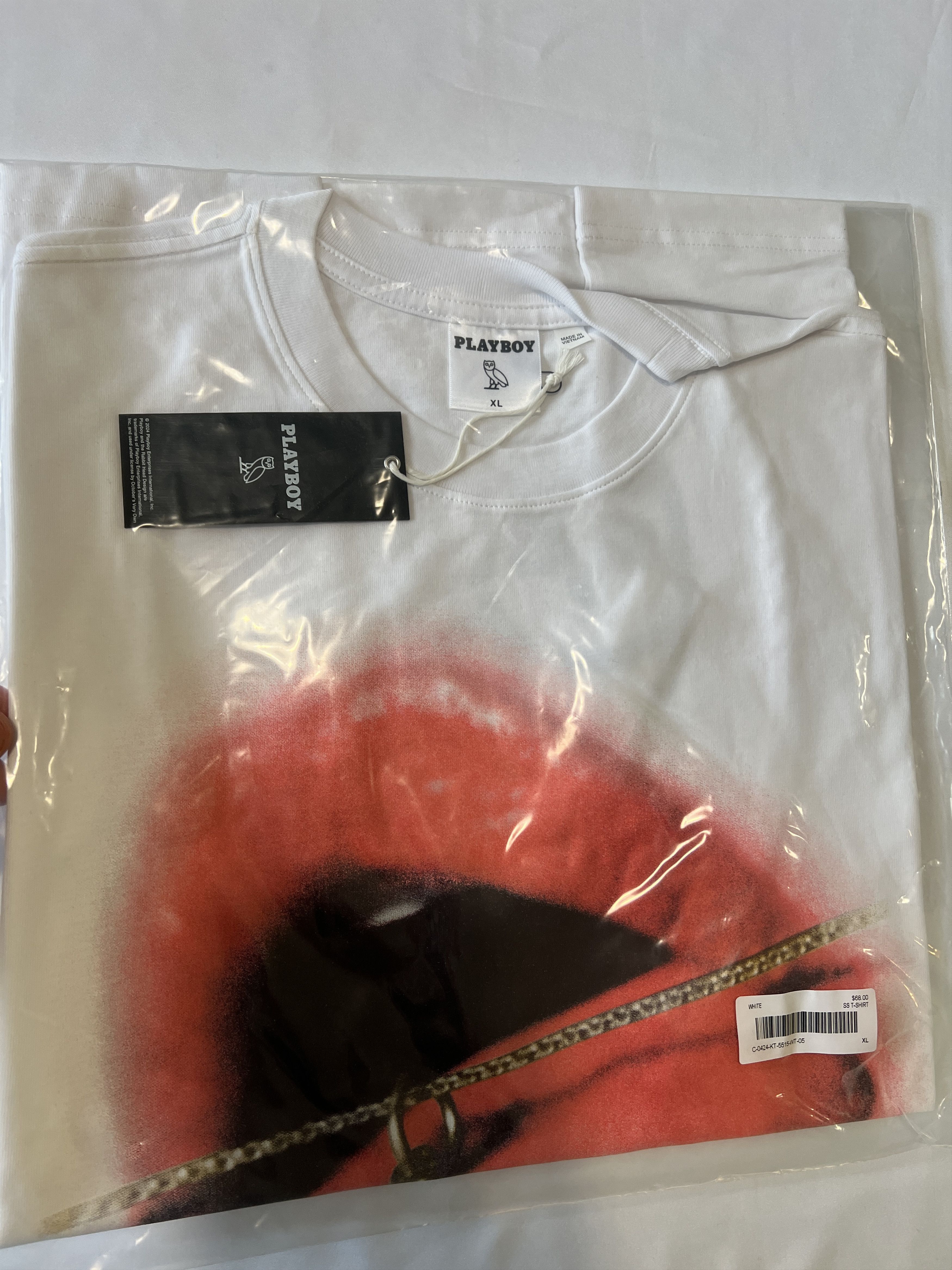 Drake OVO x PLAYBOY PENDANT T-SHIRT Size US XL / EU 56 / 4 - 2 Thumbnail