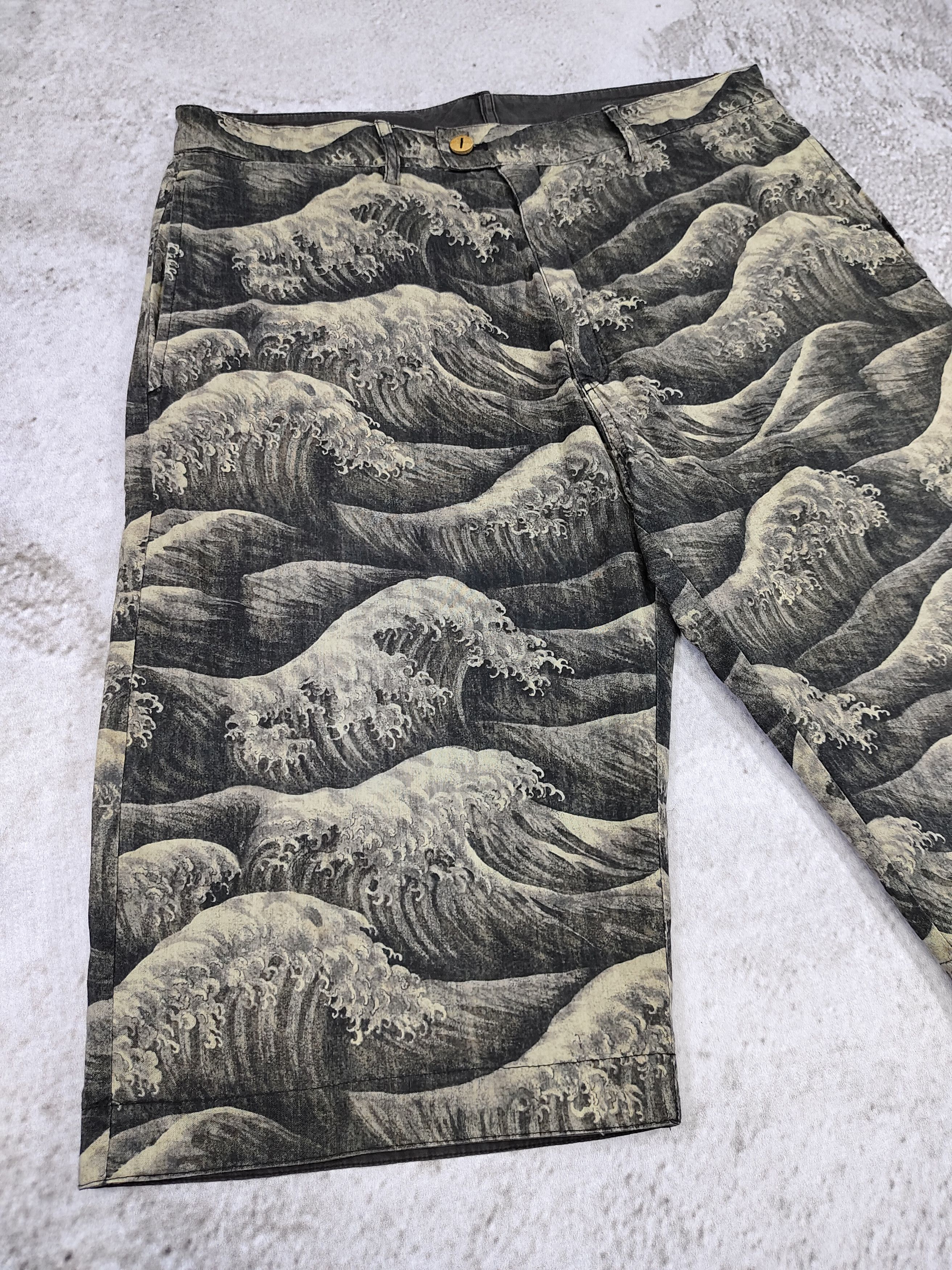Eternal 🇯🇵 Eternal "The Great Waves off Kanagawa" Reversibel Pants Size US 34 / EU 50 - 4 Thumbnail