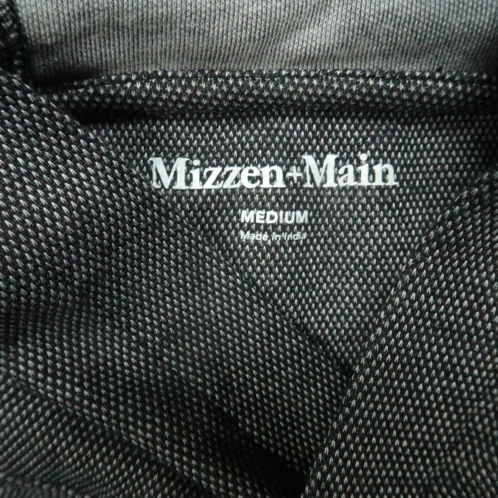Mizzen+Main Mizzen Main Hoodie Mens Medium Black Gray Lightweight Hooded Preppy Stretch Shirt/Hoodie? Size US M / EU 48-50 / 2 - 3 Thumbnail